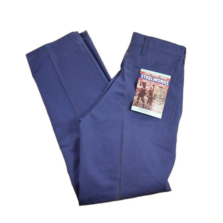 Deadstock Vintage 1980s Steelworks Pleated Trousers Men's 30 x 31