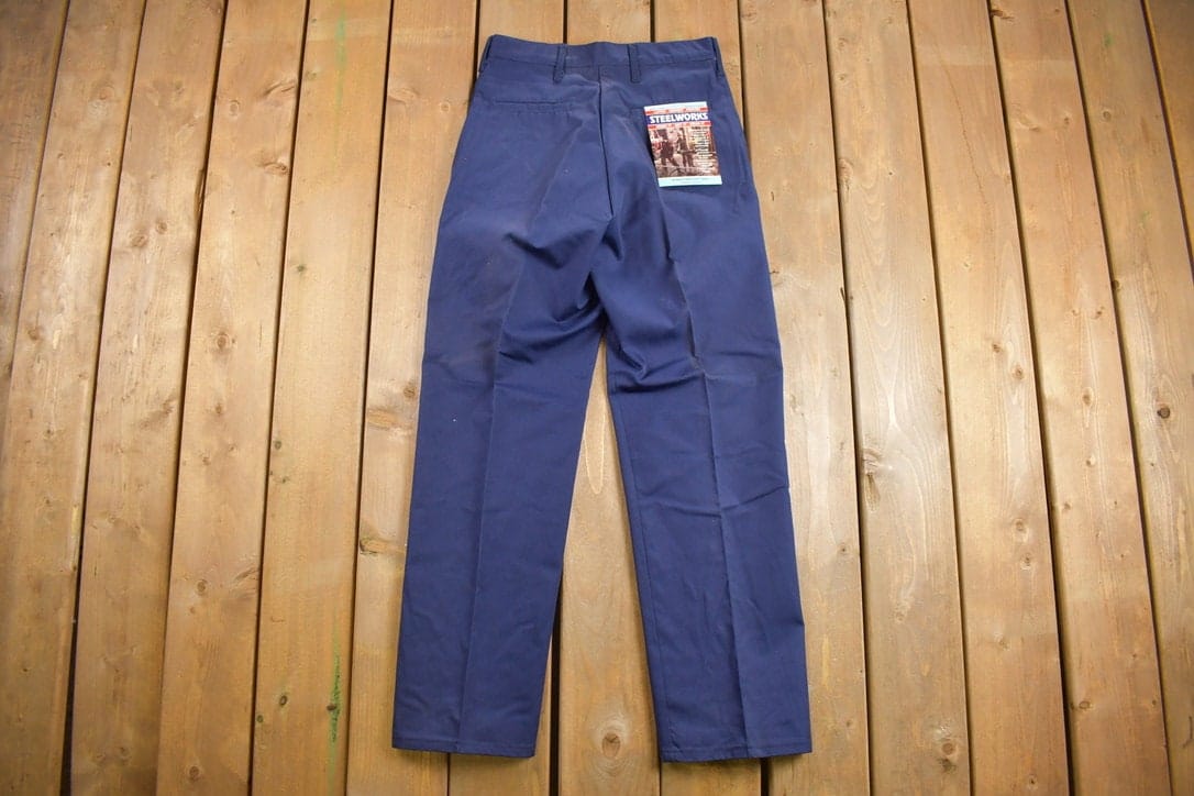 Deadstock Vintage 1980s Steelworks Pleated Trousers Men's 30 x 31 - Image 4