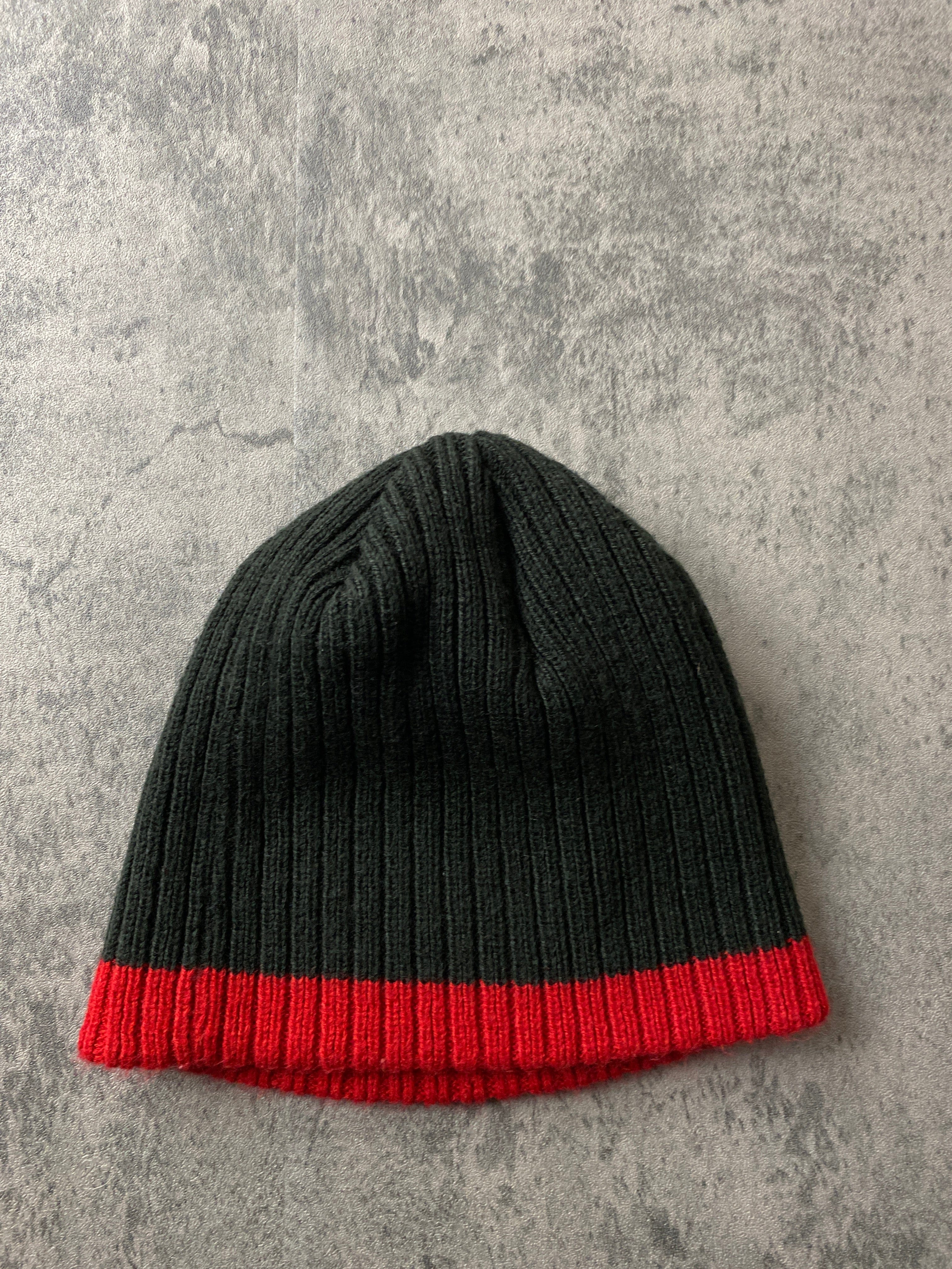 Vintage Nike Beanie Youth Black Swoosh Skully - Image 2
