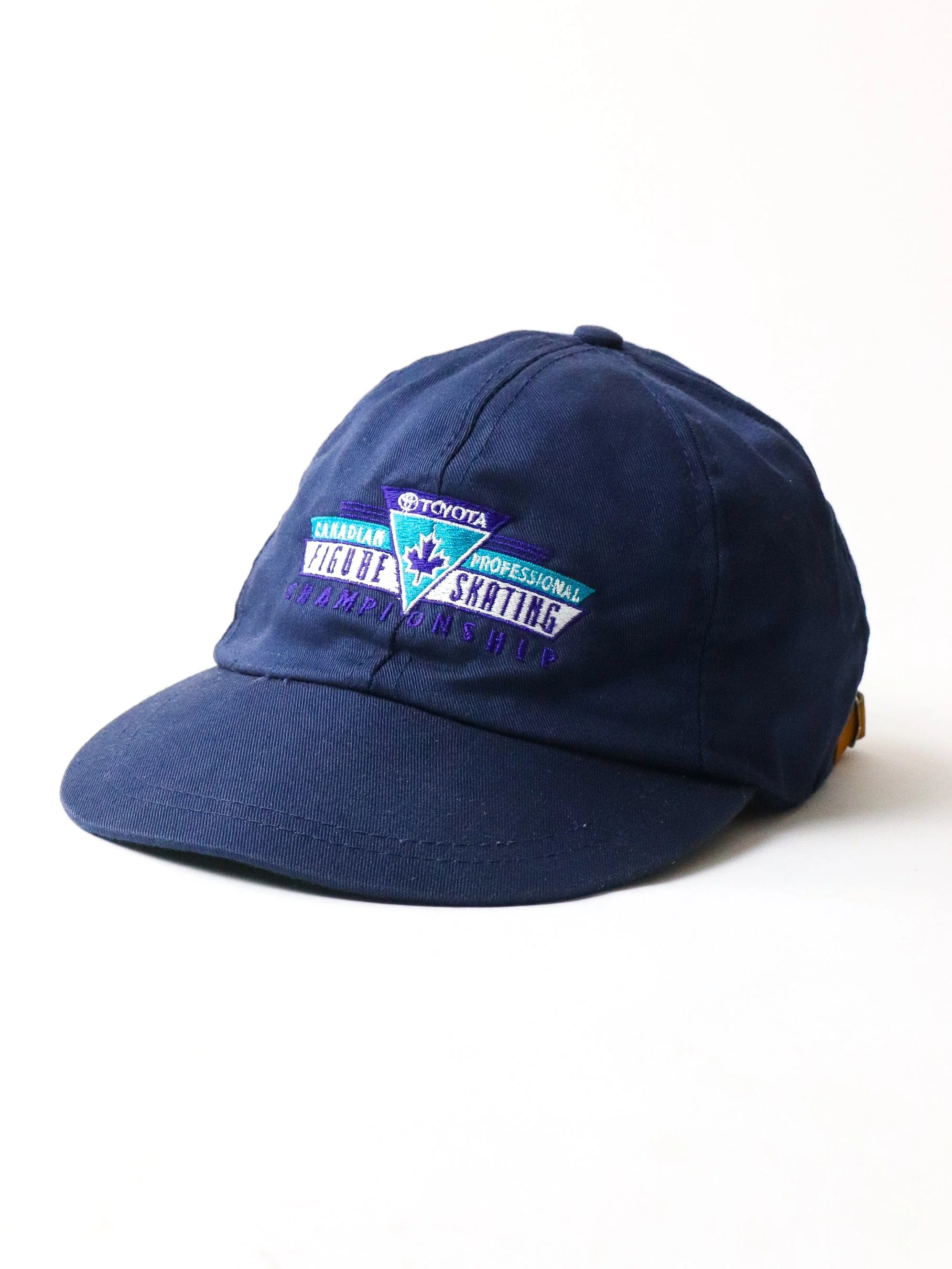 Vintage Canadian Figure Skating Championship Hat Cap Adult Clue Strapback