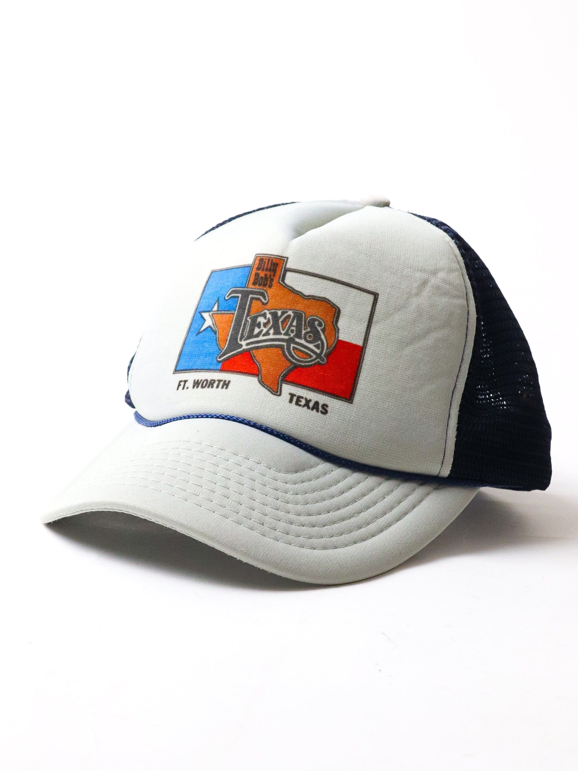 Vintage Texas Hat Cap Adult Grey Trucker Snapback