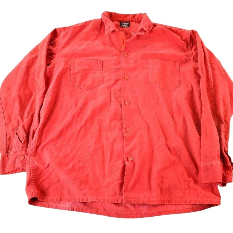 True Vintage 1970s GWG Red Button Up Flannel Shirt Men's Large