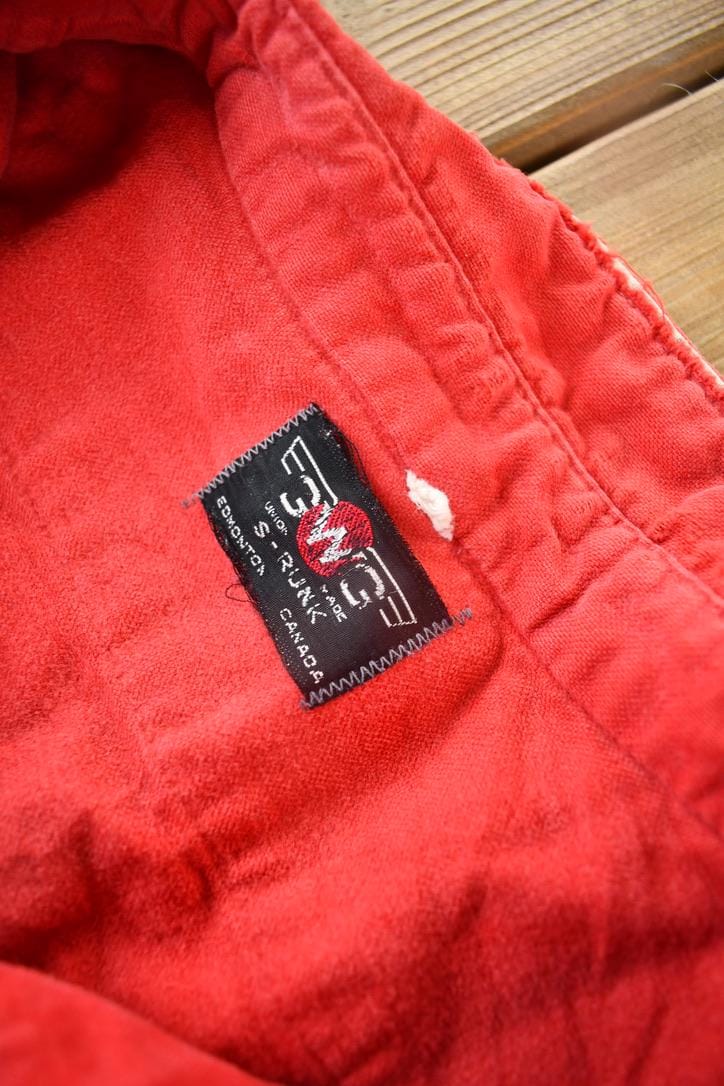 True Vintage 1970s GWG Red Button Up Flannel Shirt Men's Large - Image 6
