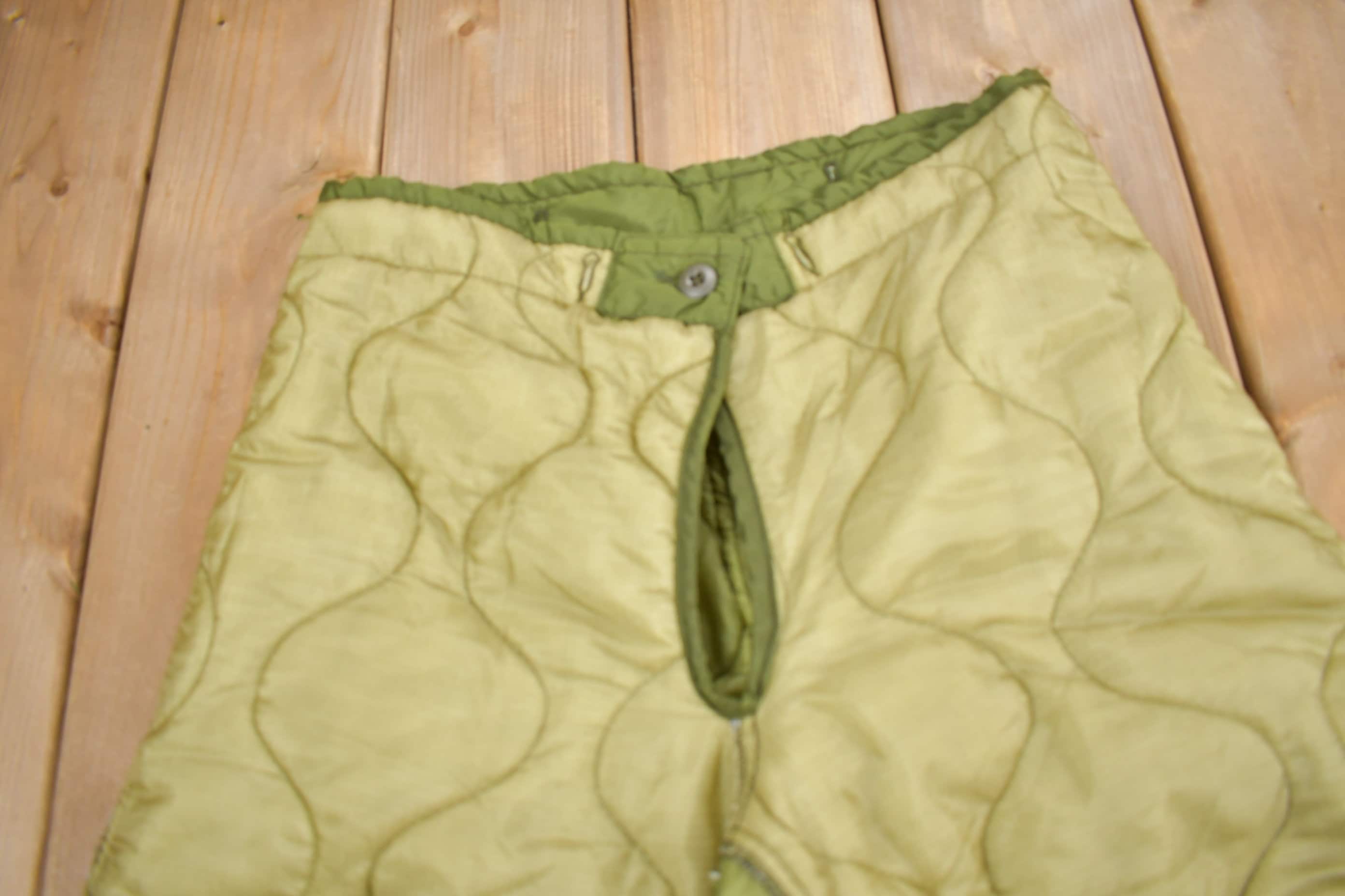True Vintage 1972 Military Cold Weather Liner Pants Men's XS Short - Image 3