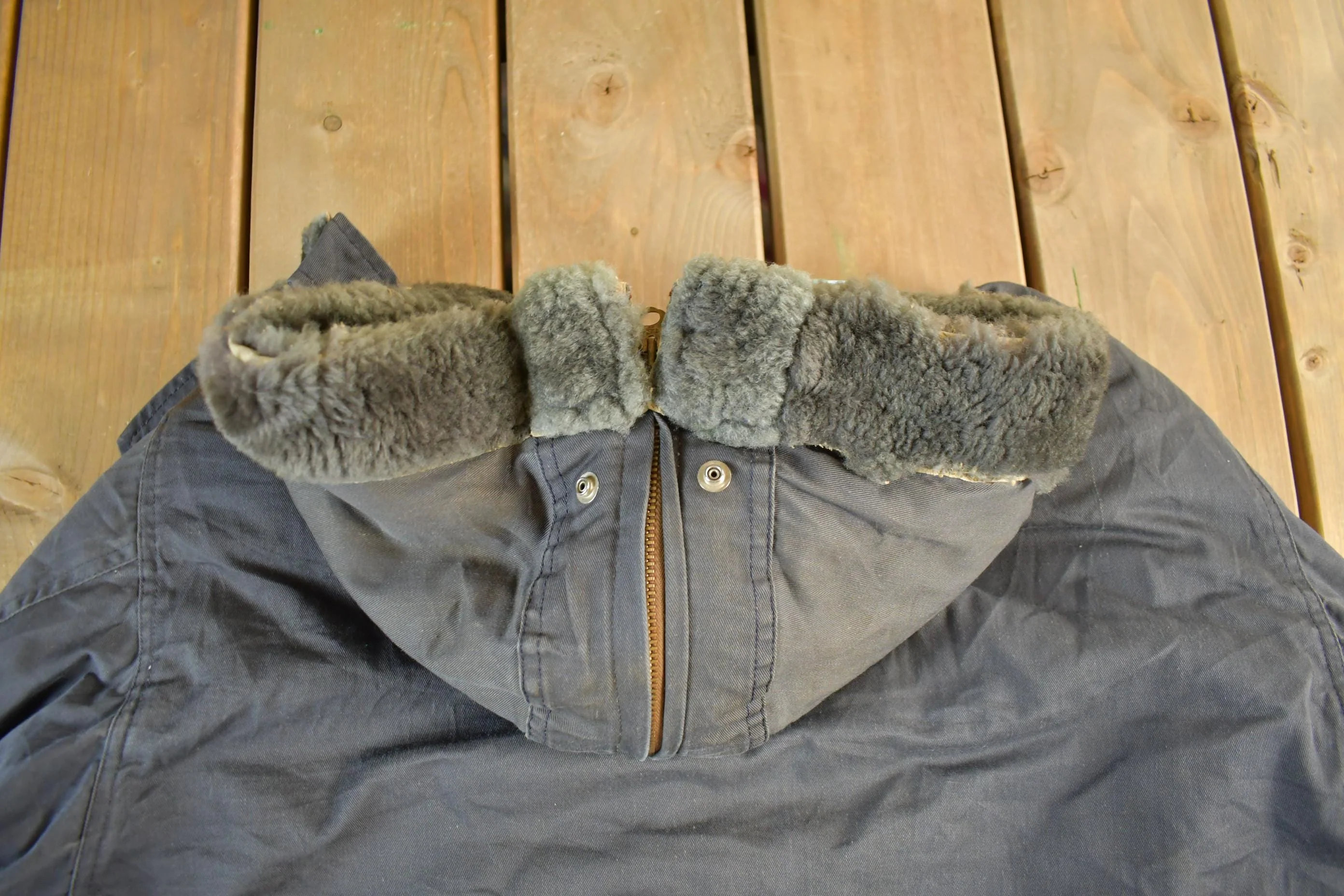 Vintage 1940s Lake O Woods Military Outdoors Jacket Men's XL - Image 11