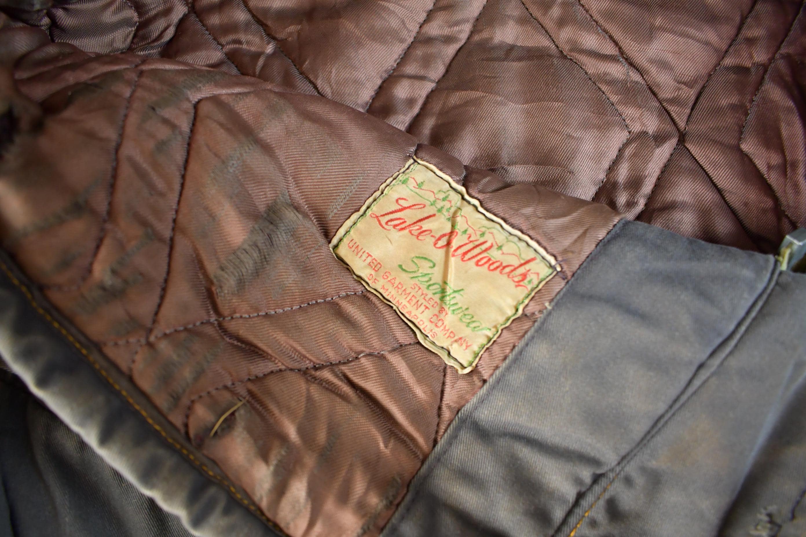 Vintage 1940s Lake O Woods Military Outdoors Jacket Men's XL - Image 3