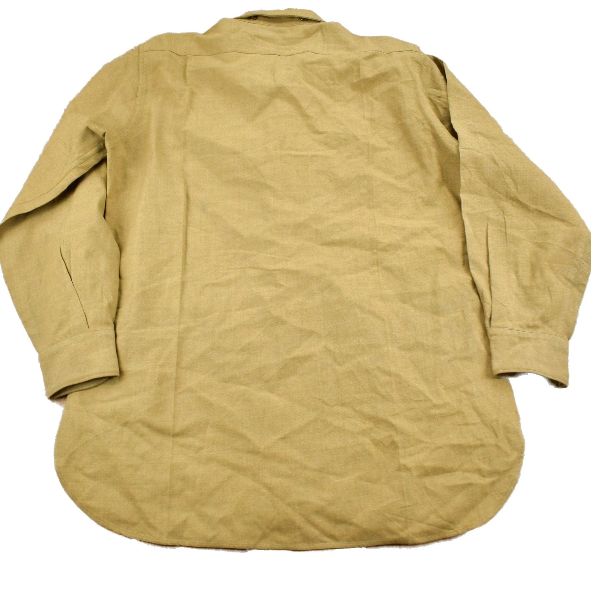 Vintage 1940s Military Button Up Shirt Men's Large - Image 2