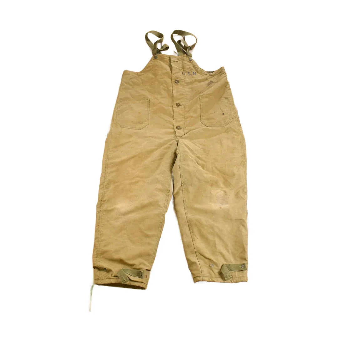 Vintage 1940s Navy Deck Bib Overalls WWII