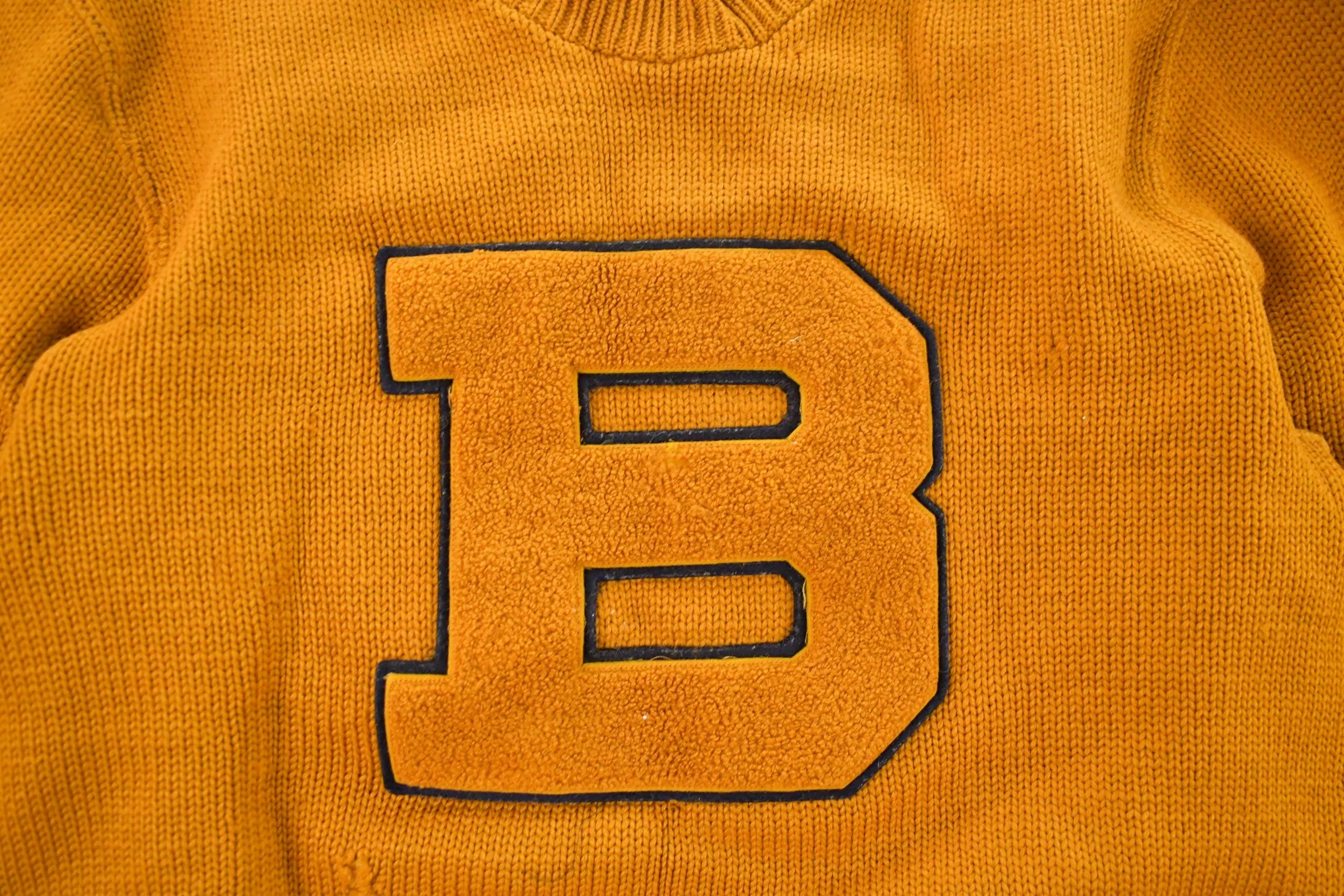 Vintage 1940s Nelson Knitting Mills of Duluth Collegiate Varsity Style Knit Sweater Men's Small - Image 3