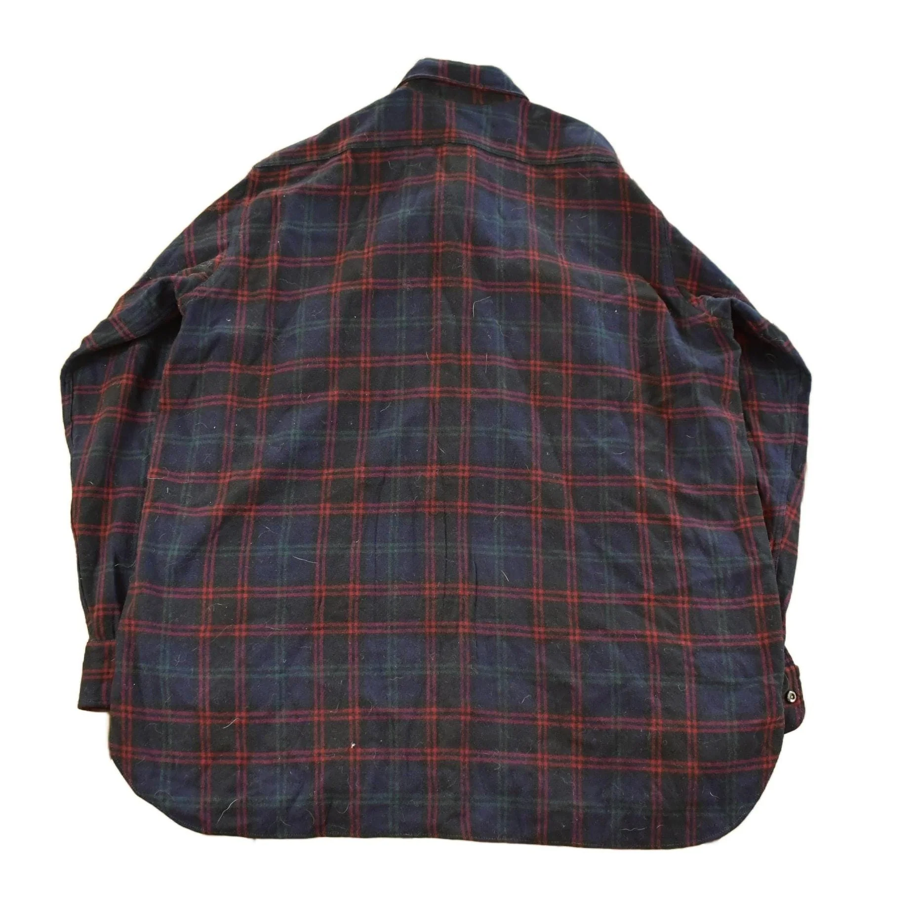 Vintage 1940s Pendleton Wool Board Button Up Board Shirt Men's XL - Image 2