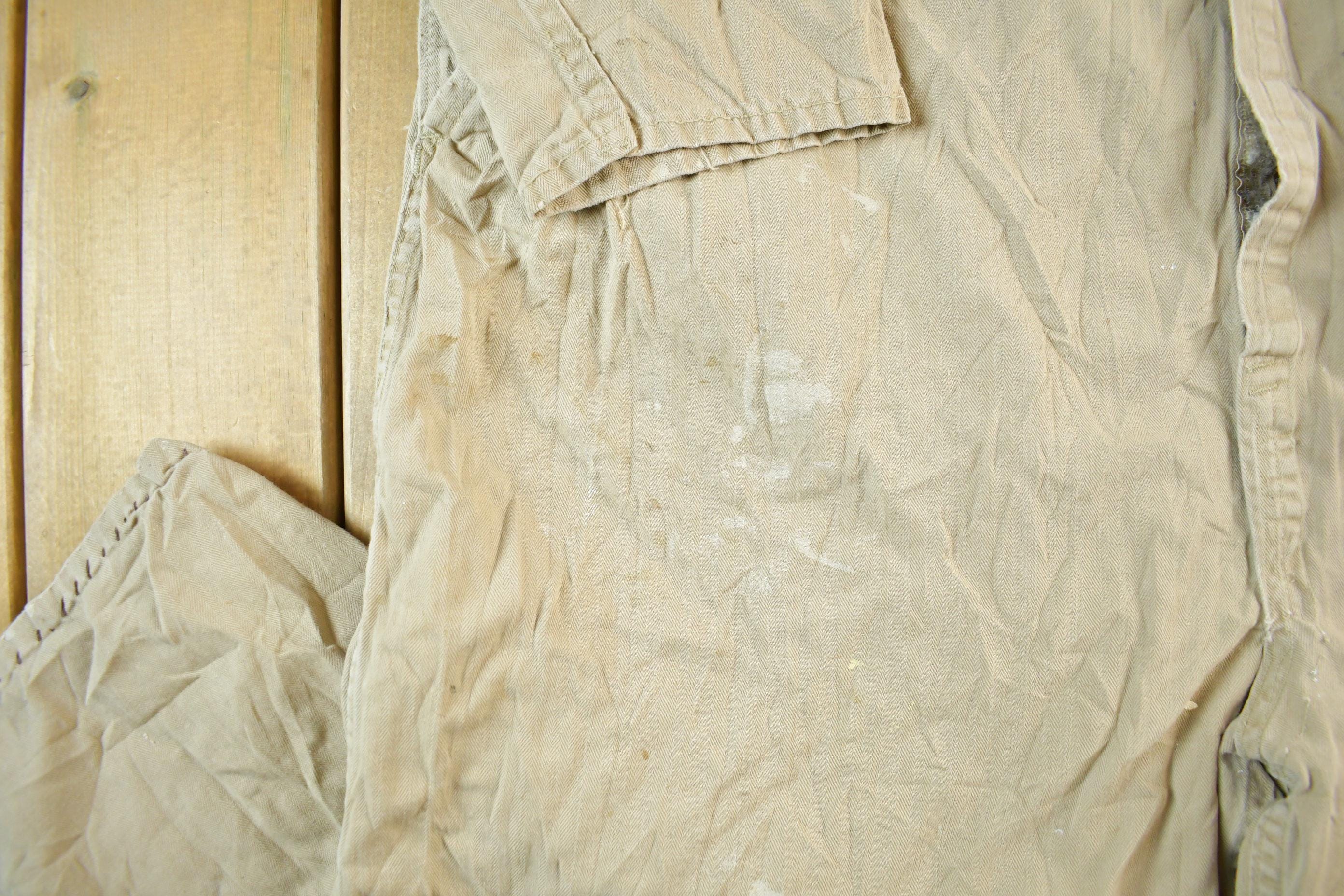 Vintage 1940s Standard Linen Co. Coveralls Union Made Workwear Men's XL - Image 4