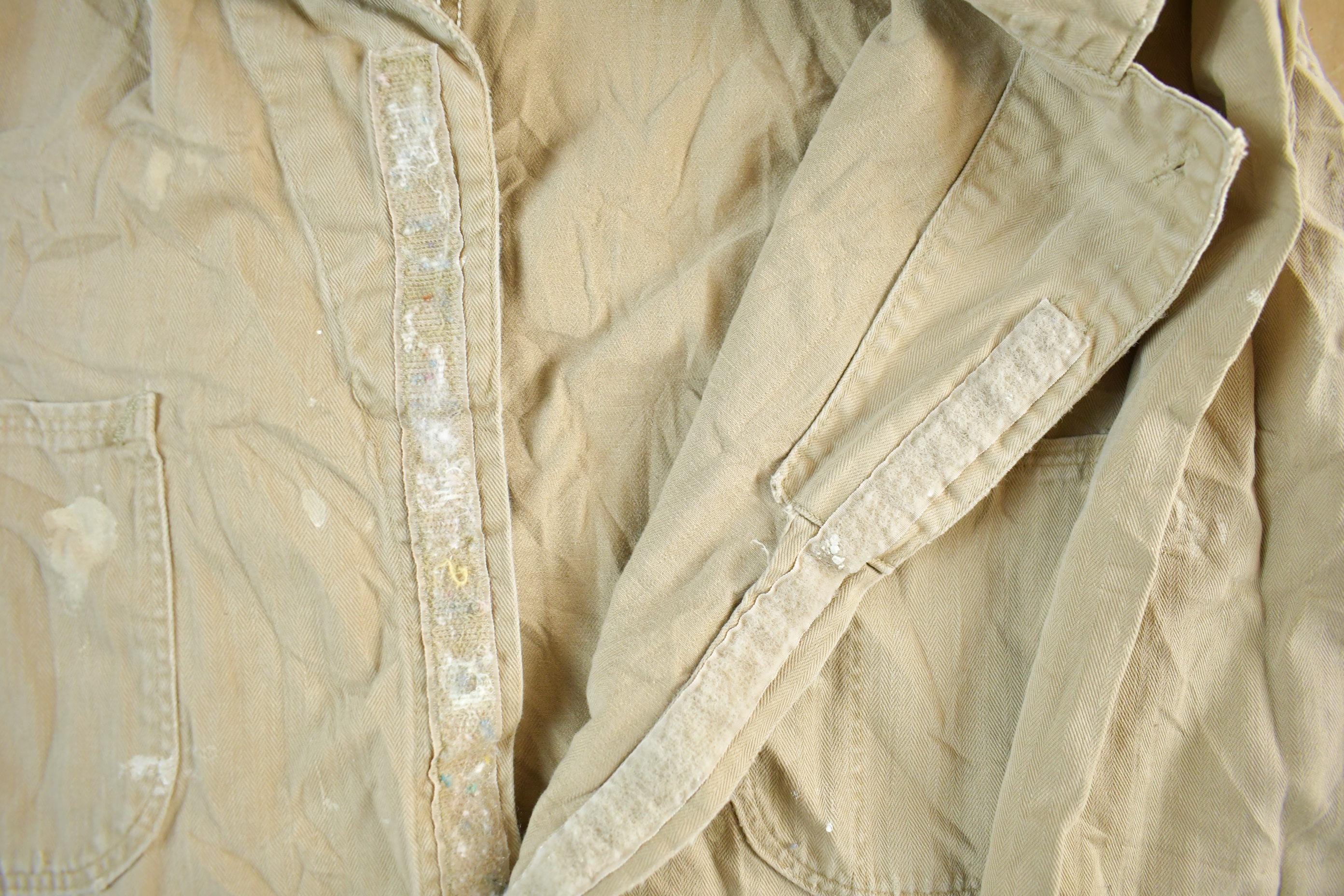 Vintage 1940s Standard Linen Co. Coveralls Union Made Workwear Men's XL - Image 7