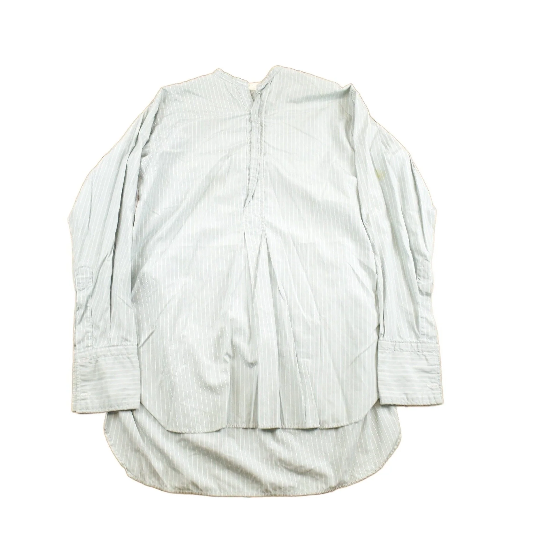 Vintage 1940s Striped Work Wear Shirt Men's Medium