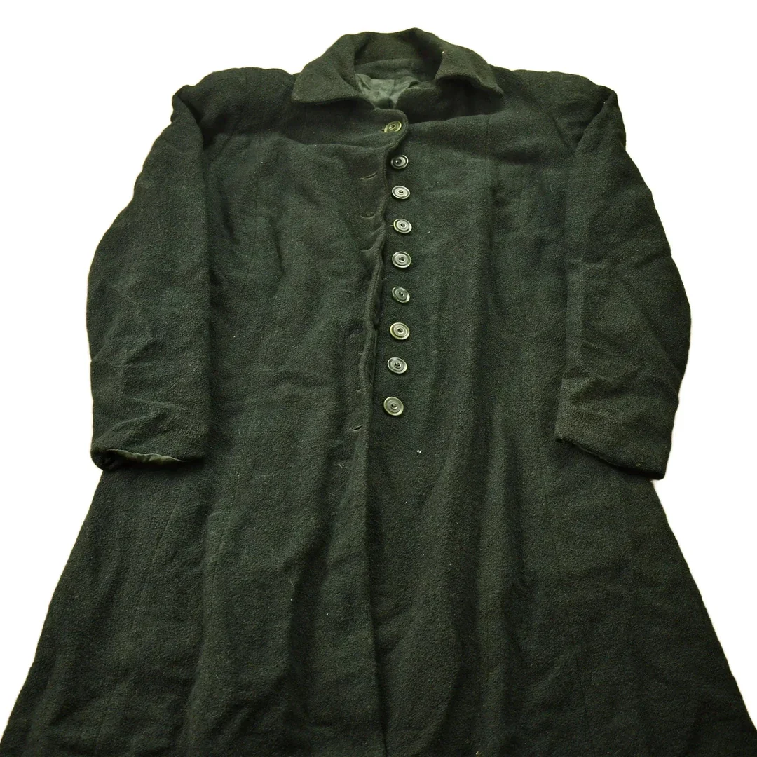Vintage 1940s Wool Union Made Trecnh Coat Men's Small