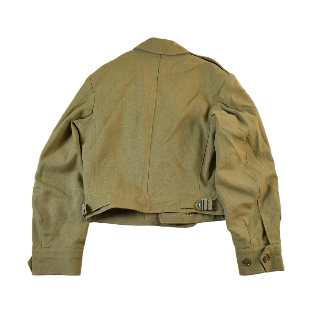 Vintage 1940s WW2 Ike Constabulary Wool Button Up Jacket Men's S - Image 2