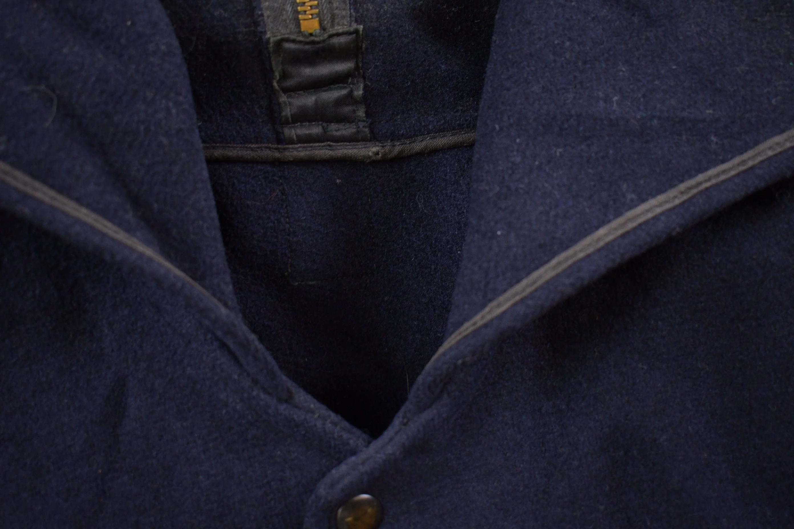 Vintage 1950s 100% Wool Full Length Jacket Men's Large - Image 3