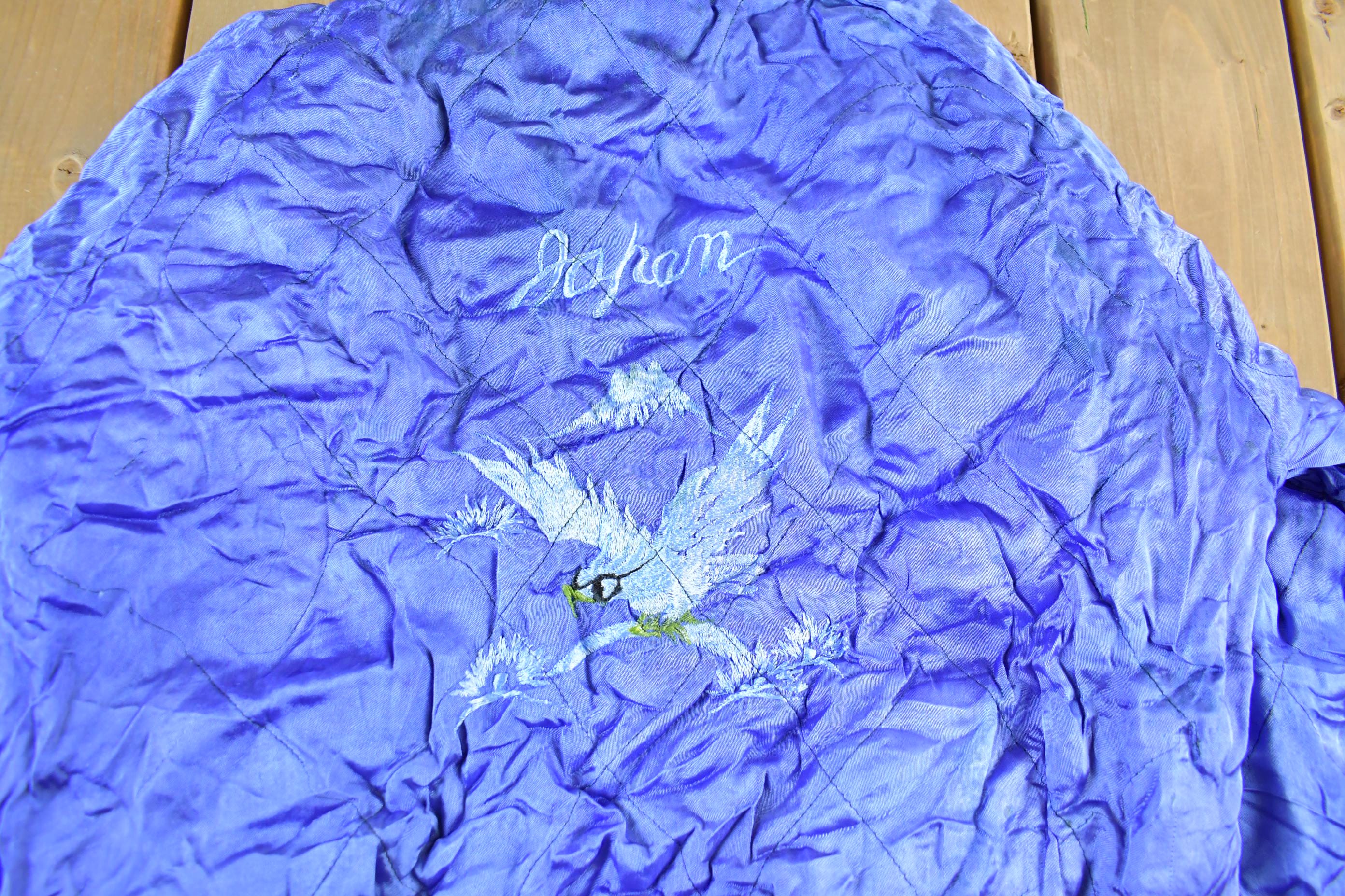Vintage 1950s 1960s Japan Sukajan Souvenir Bomber Jacket Men's S - Image 11