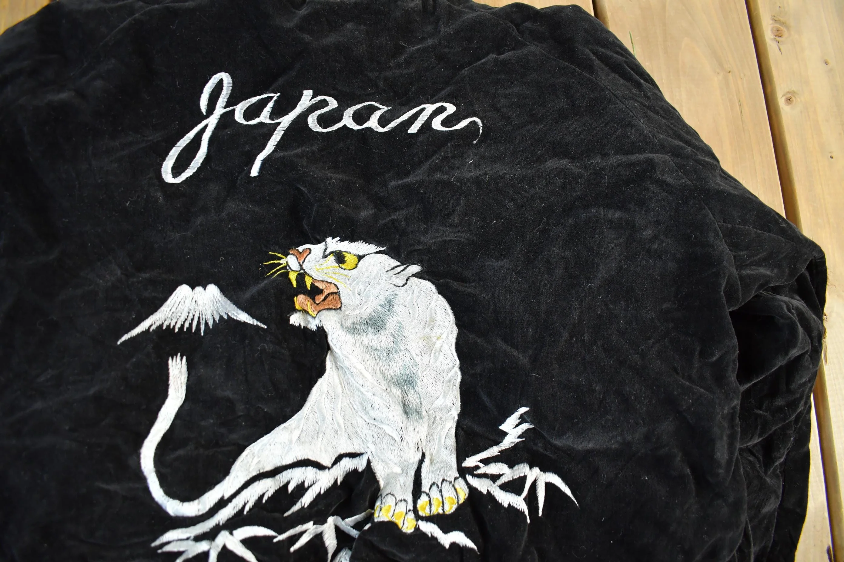 Vintage 1950s 1960s Japan Sukajan Souvenir Bomber Jacket Men's S - Image 7