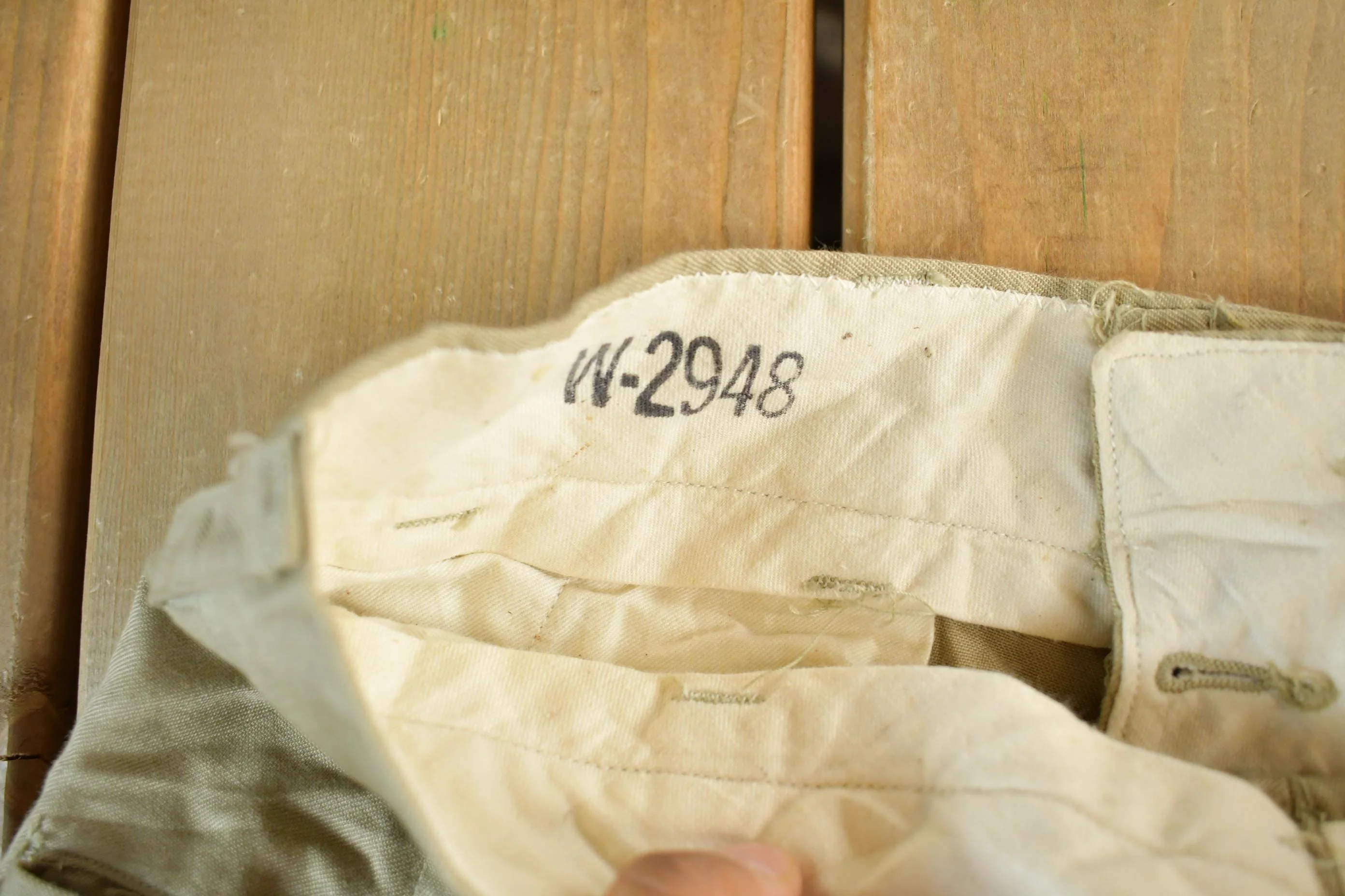 Vintage 1950s 1960s Military Army Khaki Pants Men's 30 x 32 - Image 6