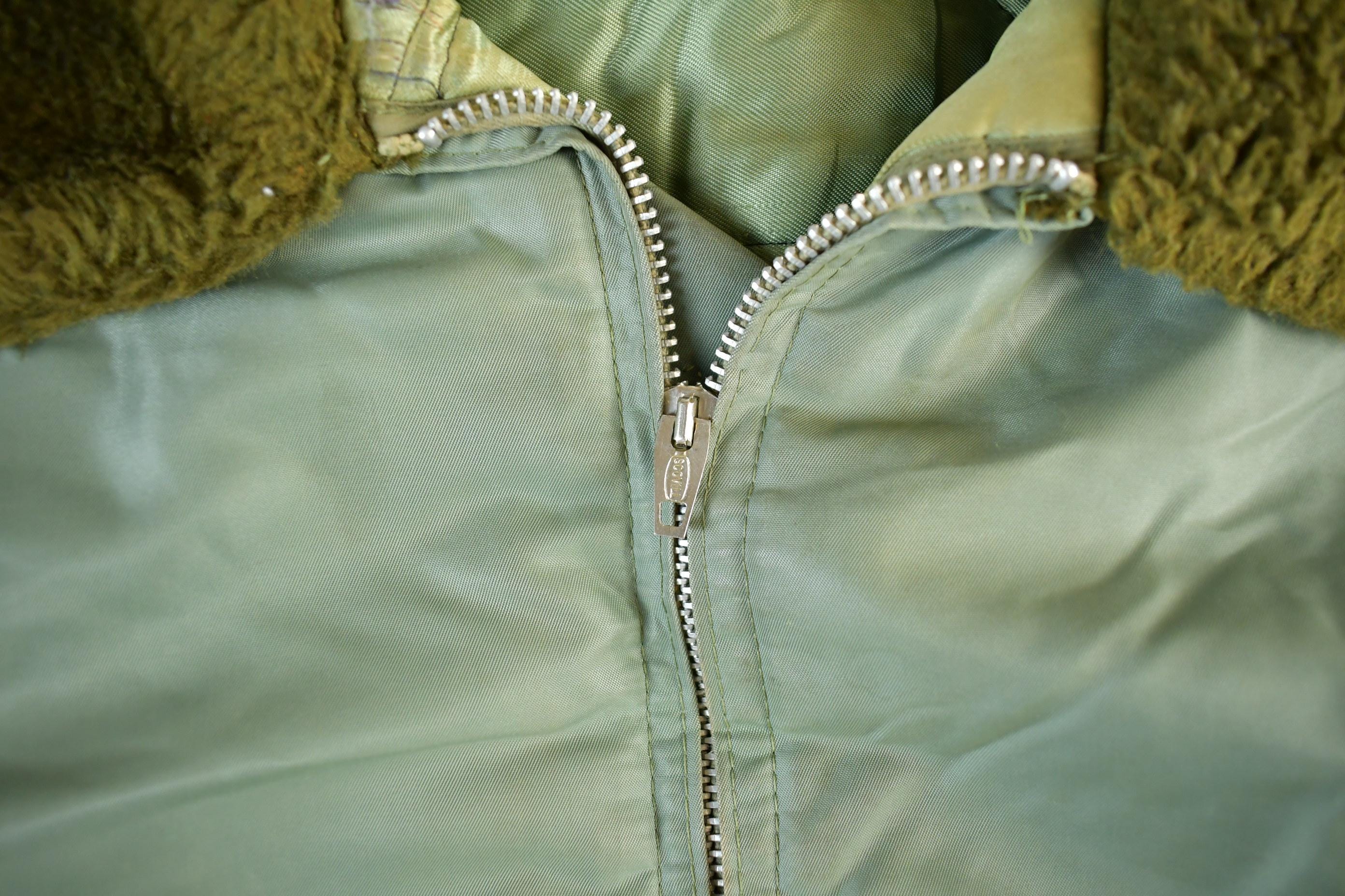 Vintage 1950s 1960s Timber King Flight Military Army Jacket Men's XL - Image 3