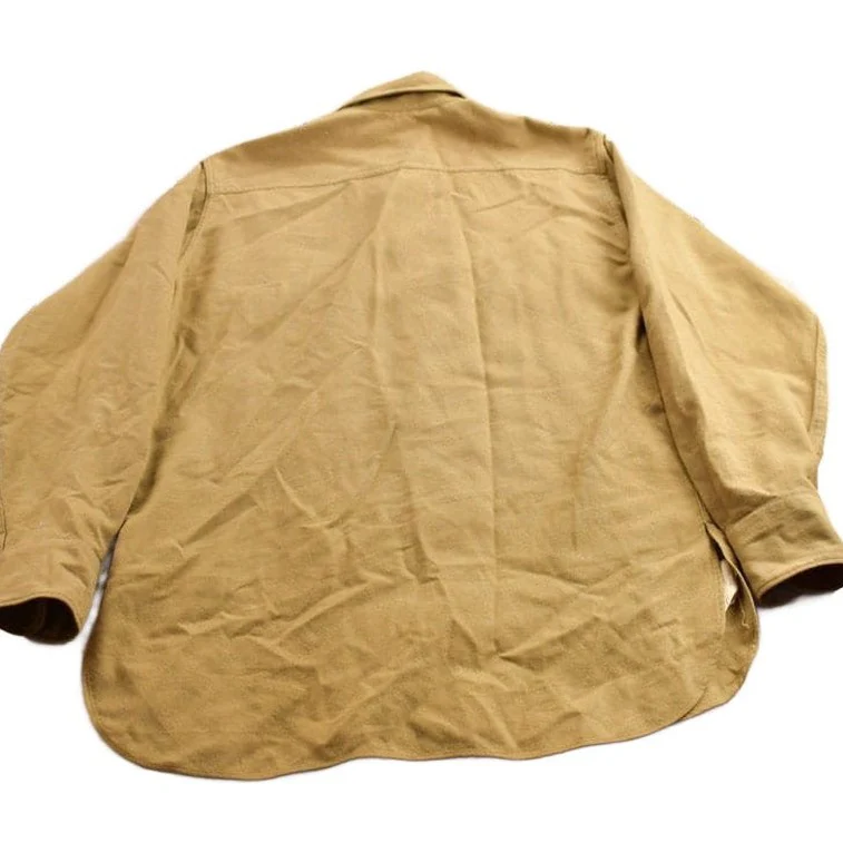 Vintage 1950s Blank Button Up Shirt Men's Medium - Image 2
