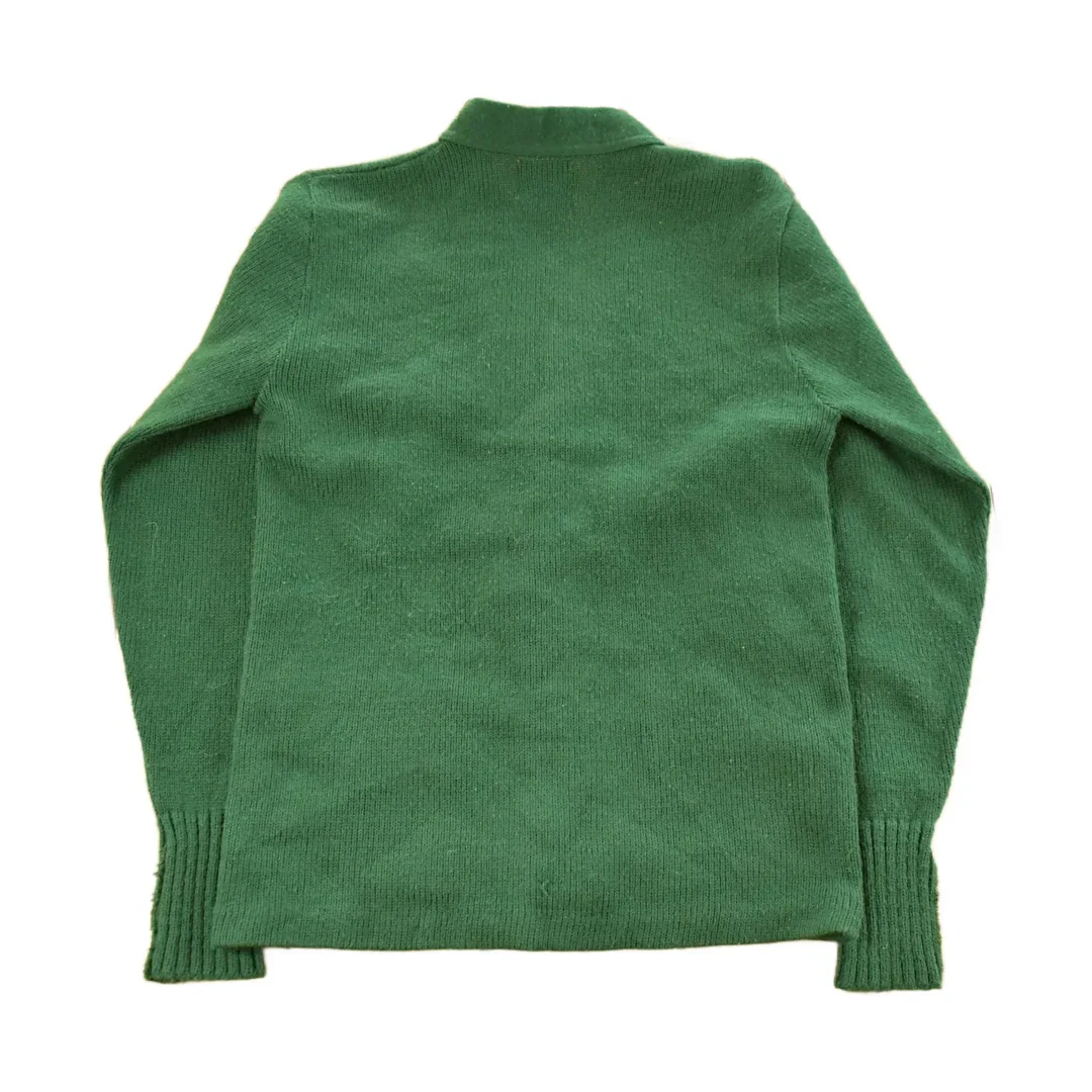 Vintage 1950s Bristol Collegiate Sportswear Knit Cardigan Sweater Men's Medium - Image 2