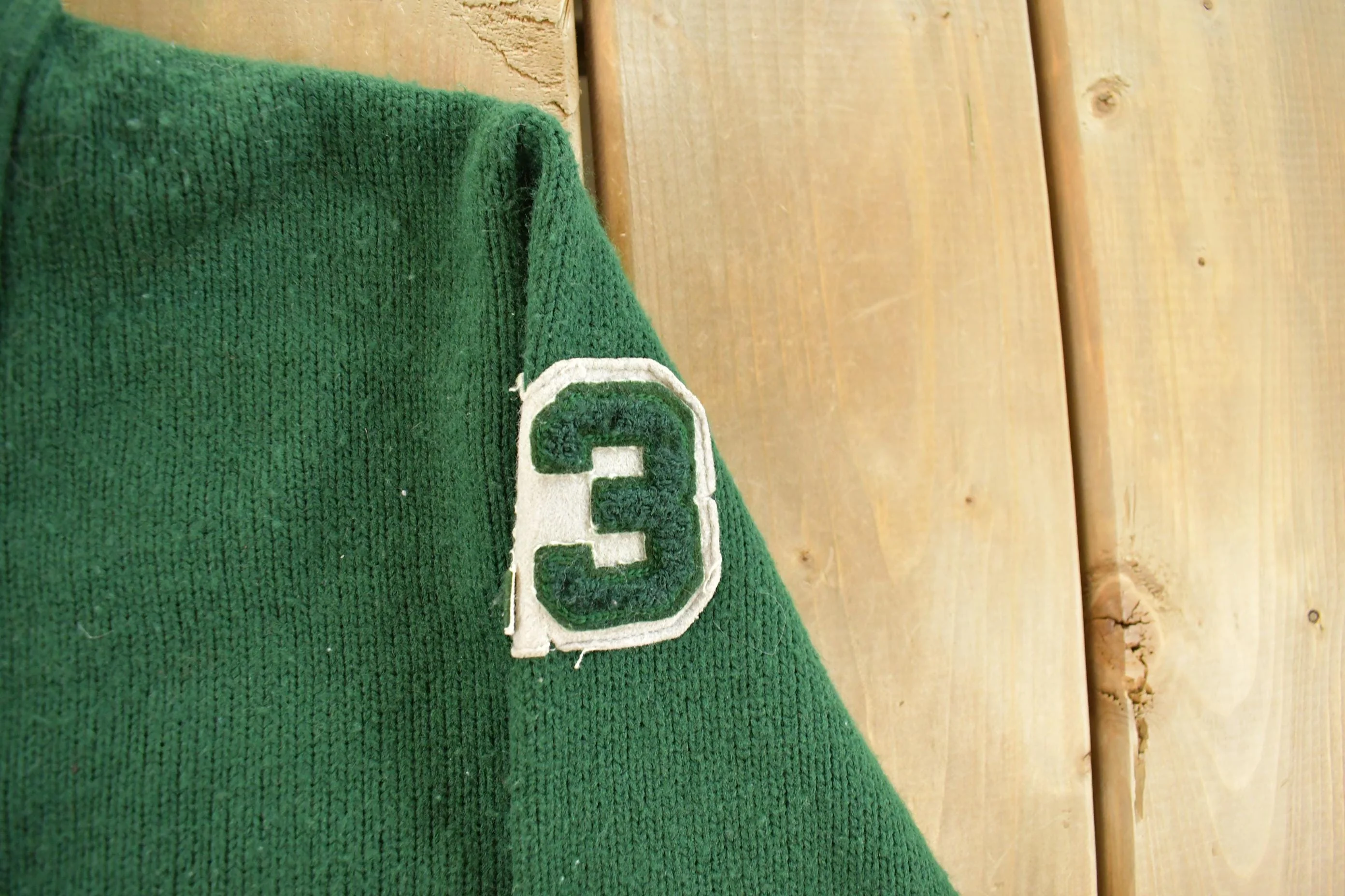 Vintage 1950s Bristol Collegiate Sportswear Knit Cardigan Sweater Men's Medium - Image 5