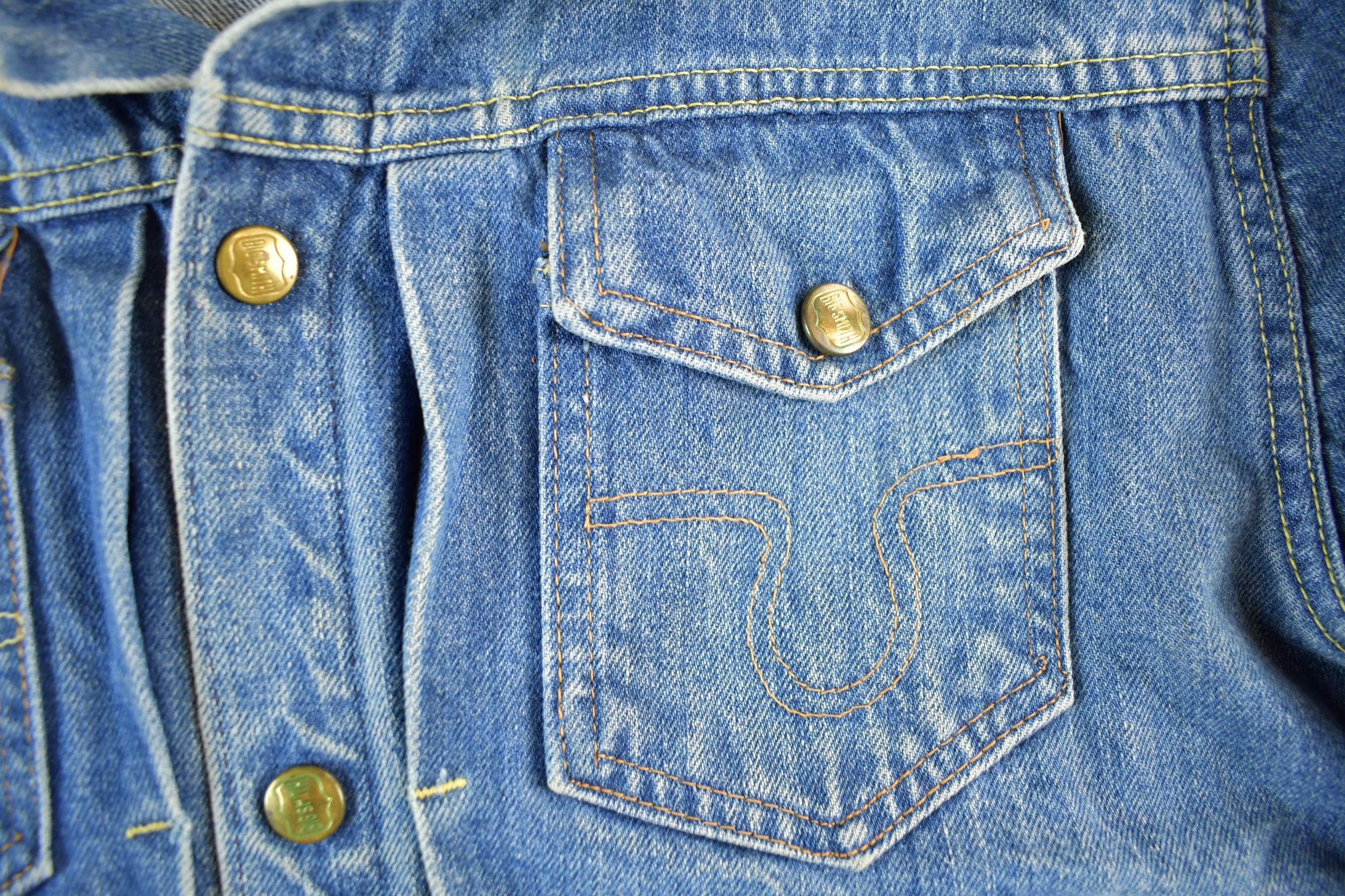Vintage 1950s Buckaroo Big Smith Denim Jean Jacket Men's Medium - Image 4