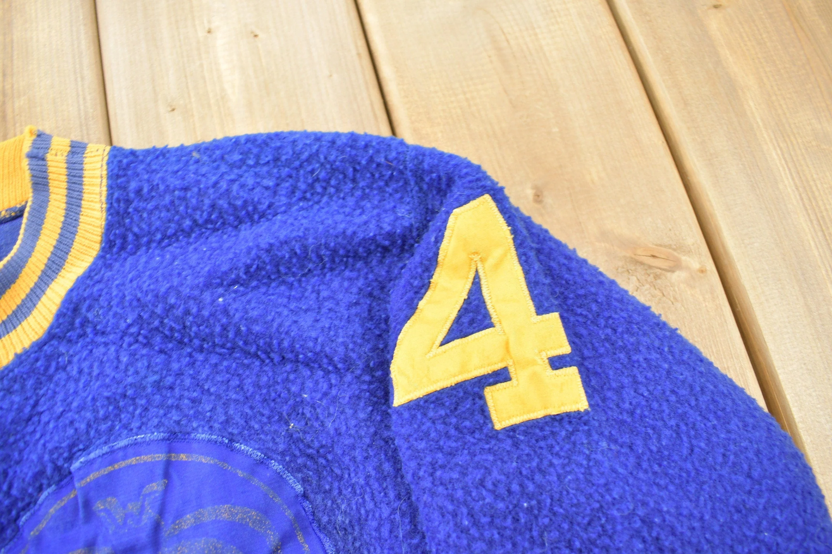 Vintage 1950s Champion Fleece Mock Neck Sweatshirt - Image 3