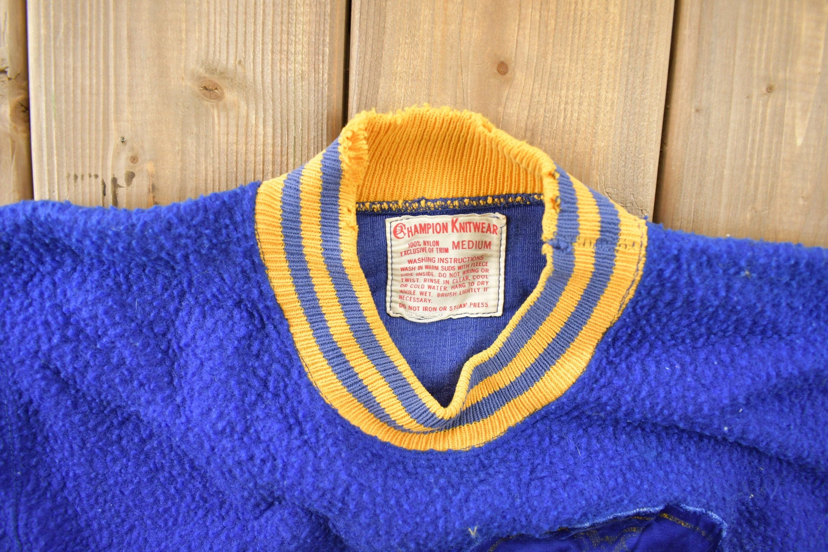 Vintage 1950s Champion Fleece Mock Neck Sweatshirt - Image 5