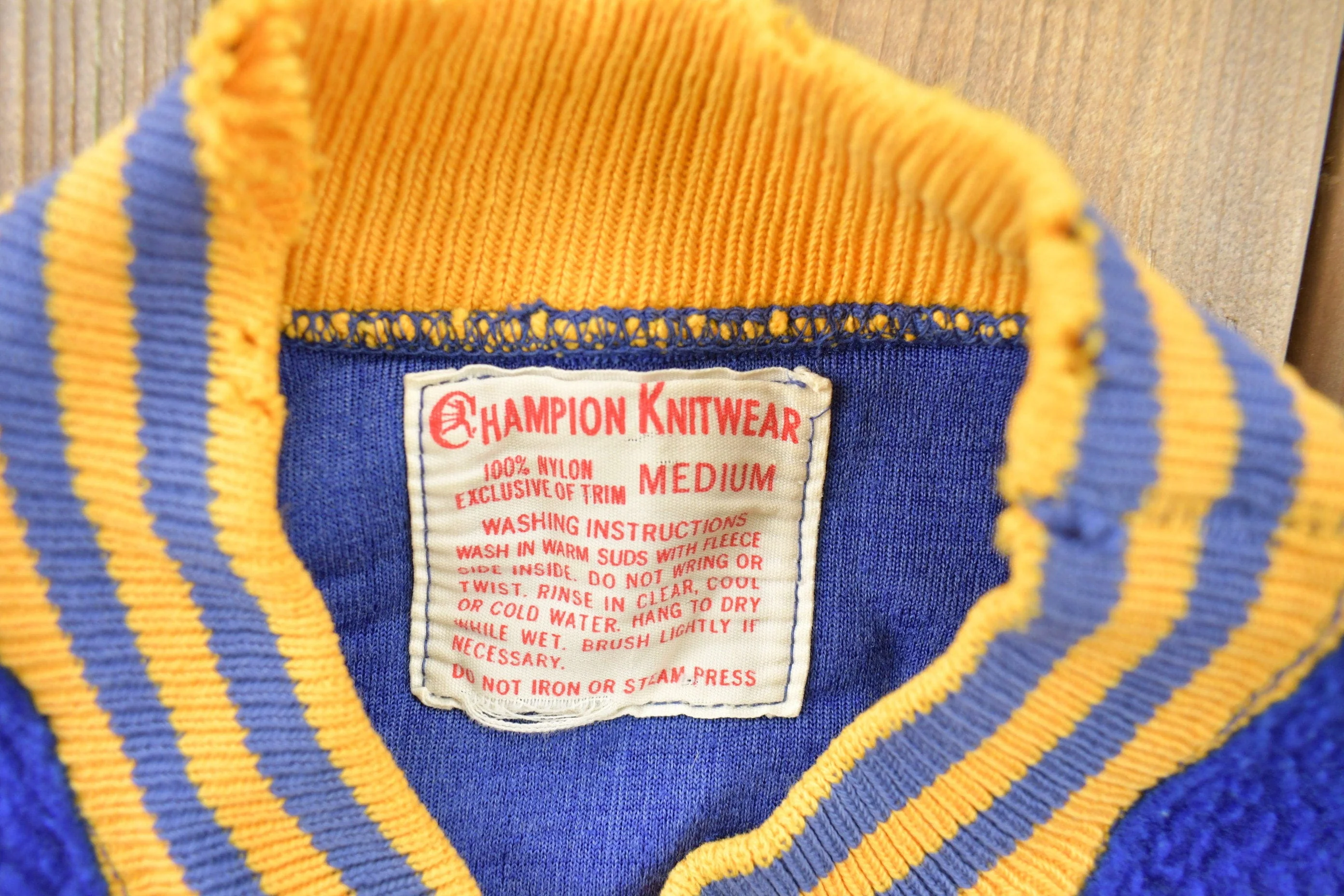 Vintage 1950s Champion Fleece Mock Neck Sweatshirt - Image 6