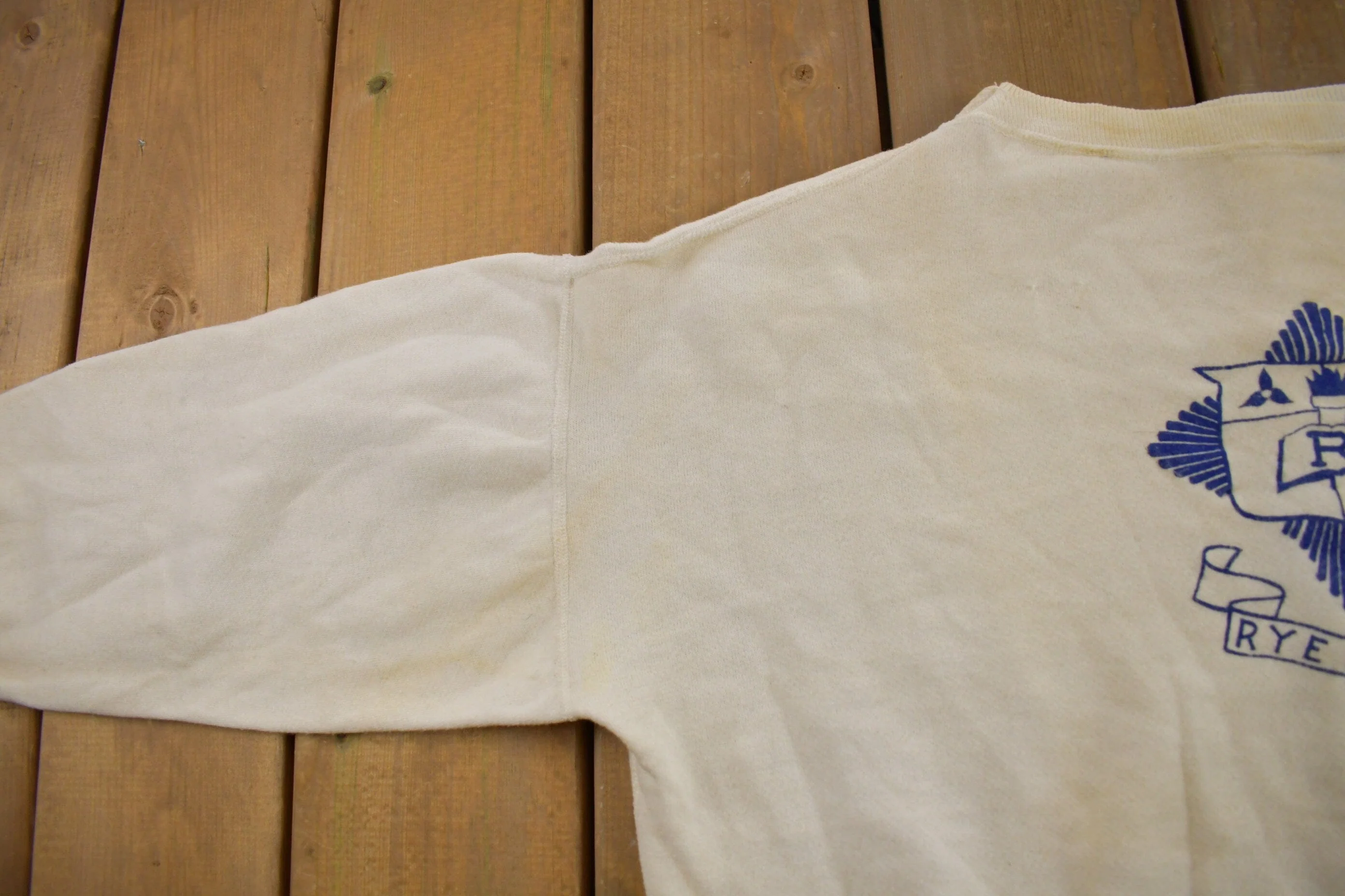 Vintage 1950s Collegiate Crewneck Men's Medium - Image 6