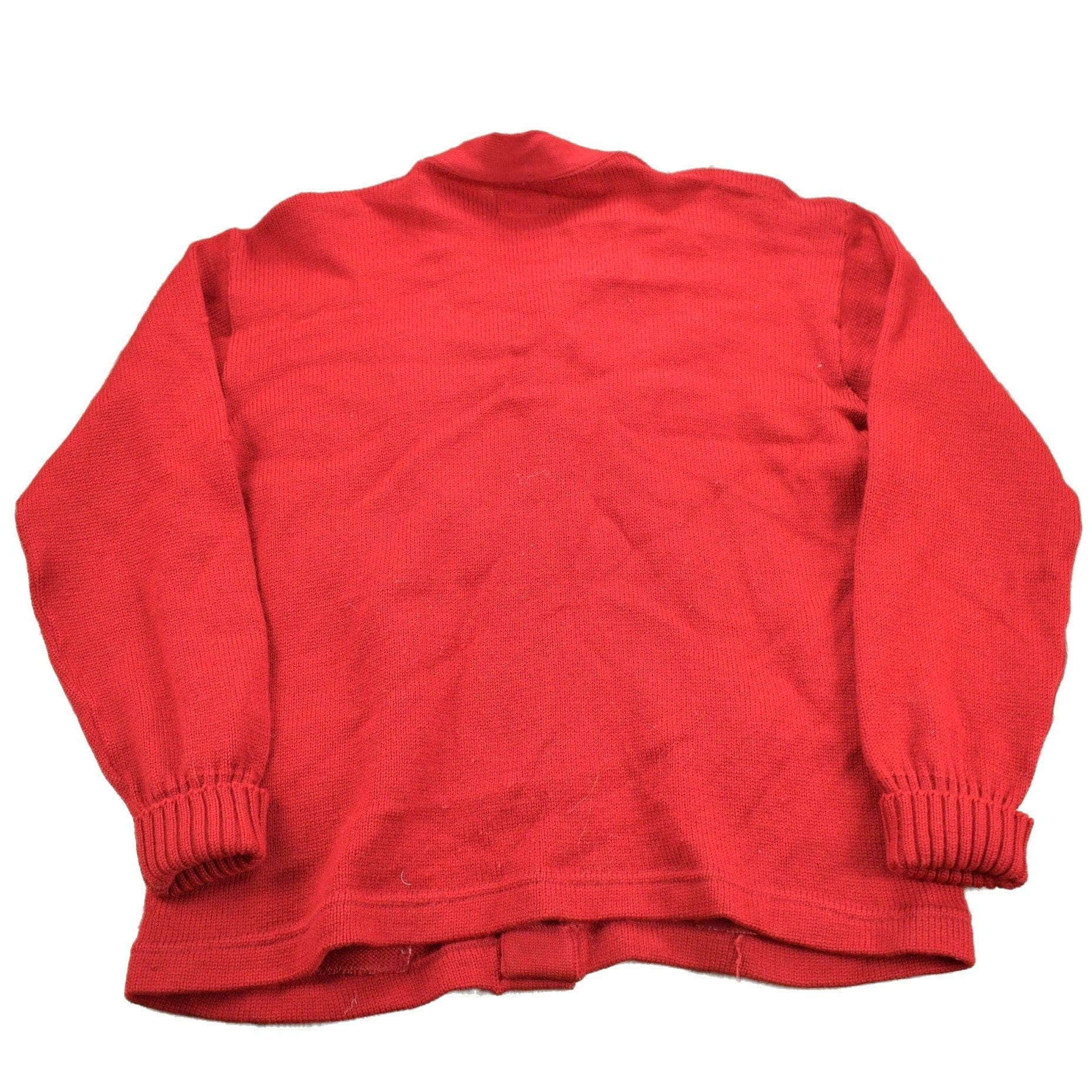 Vintage 1950s Collegiate Knit Cardigan Sweater Men's Medium - Image 2