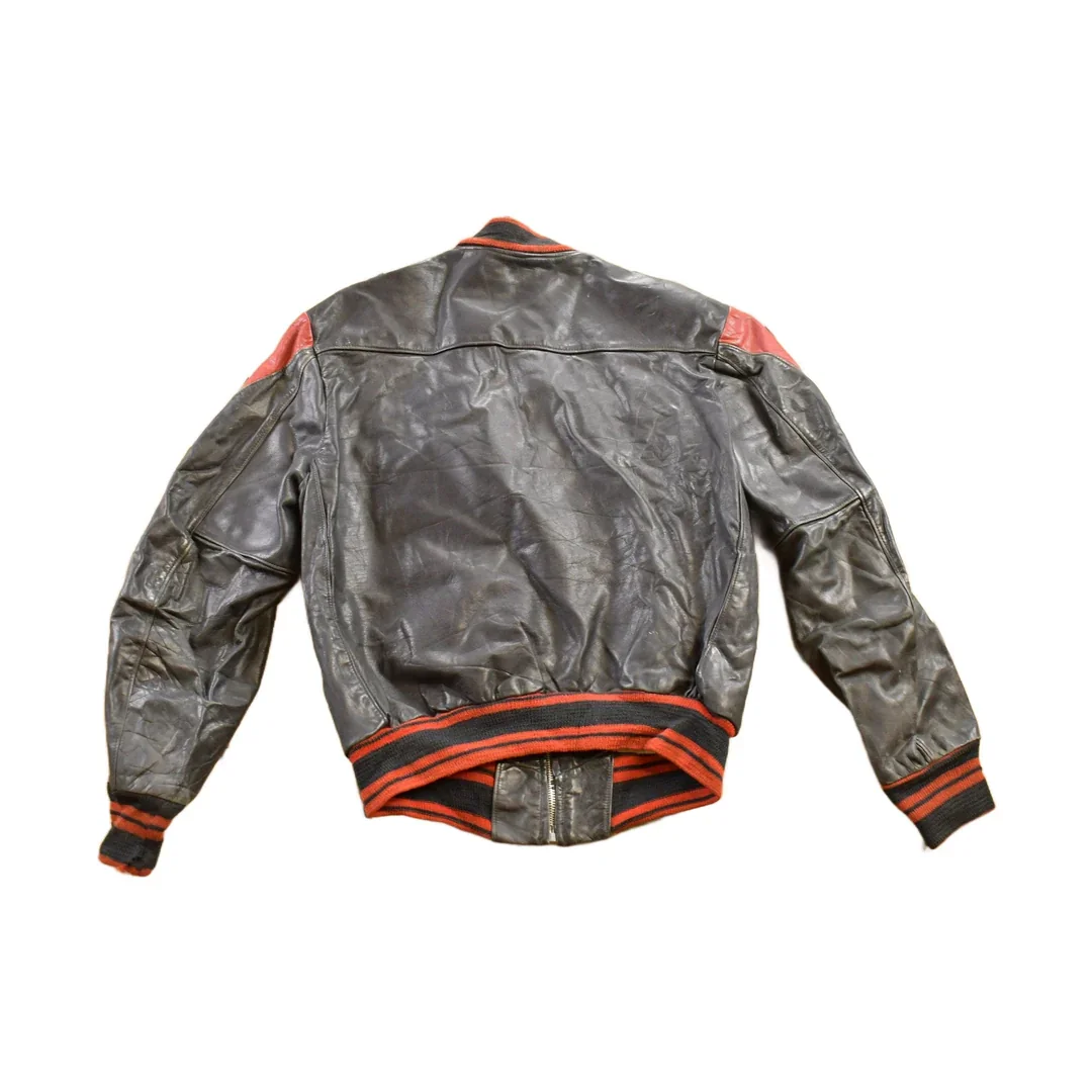 Vintage 1950s CPLS Basketball Club Leather Jacket - Image 2