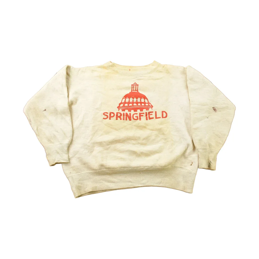 Vintage 1950s Crewneck Spring Field College Collegiate Wear Men's Medium