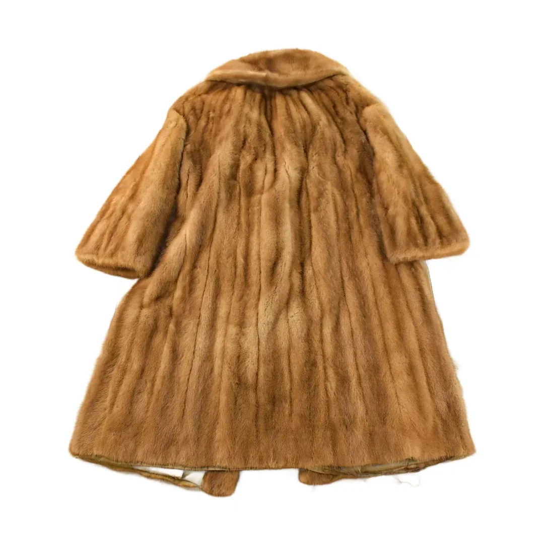 Vintage 1950s Dempsters Full Length Mink Fur Coat Women's Medium - Image 2