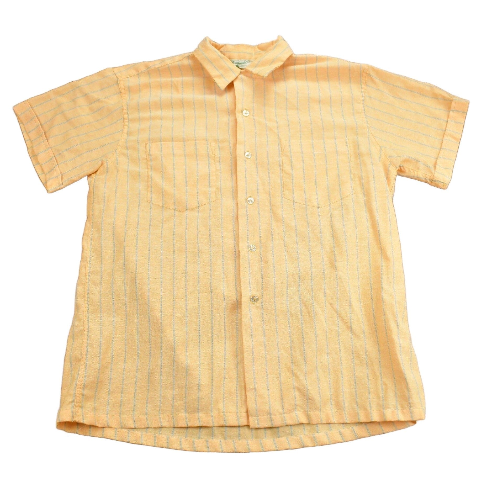 Vintage 1950s Dutchmaid Striped Button Up Shirt Men's Large
