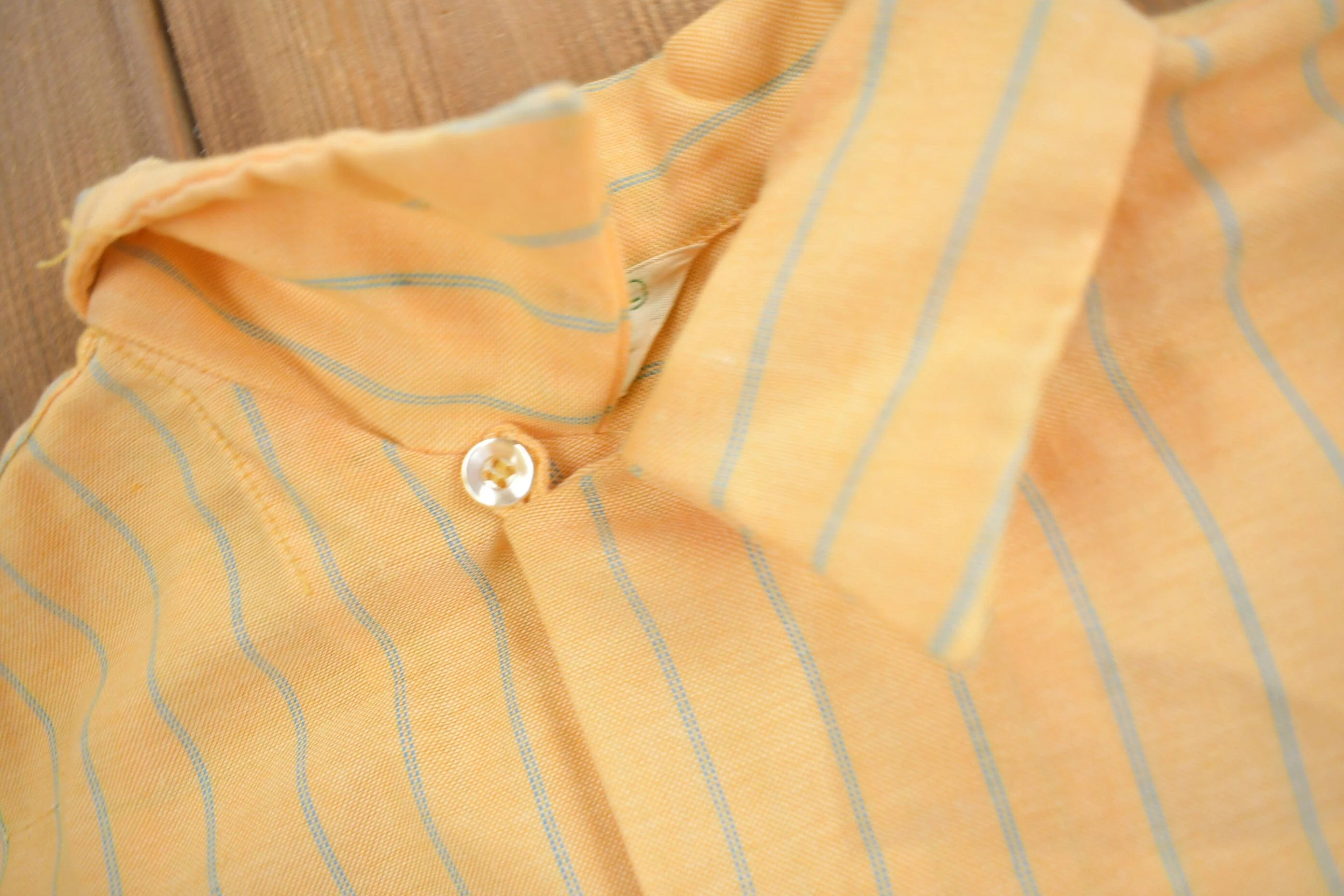 Vintage 1950s Dutchmaid Striped Button Up Shirt Men's Large - Image 4