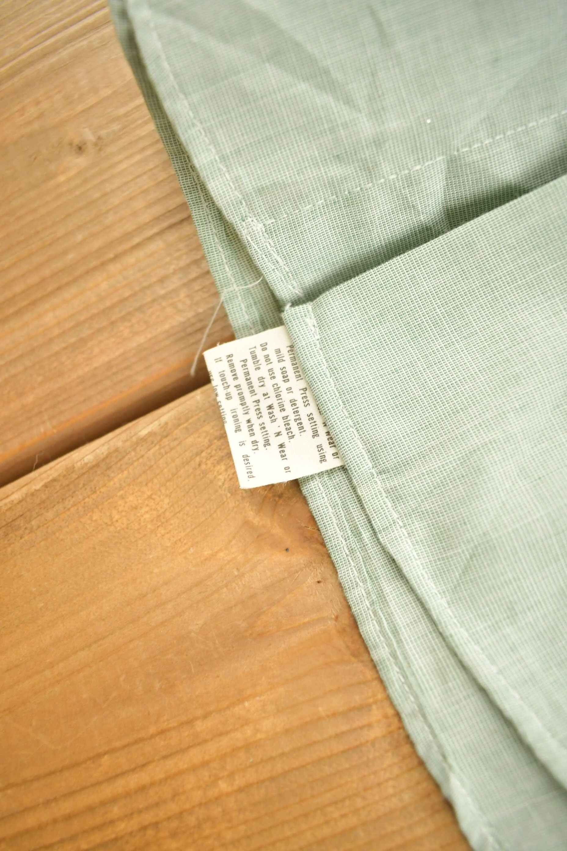 Vintage 1950s Flying Cross Perma Press Broadcloth Blank Button Up Shirt Men's XL - Image 4