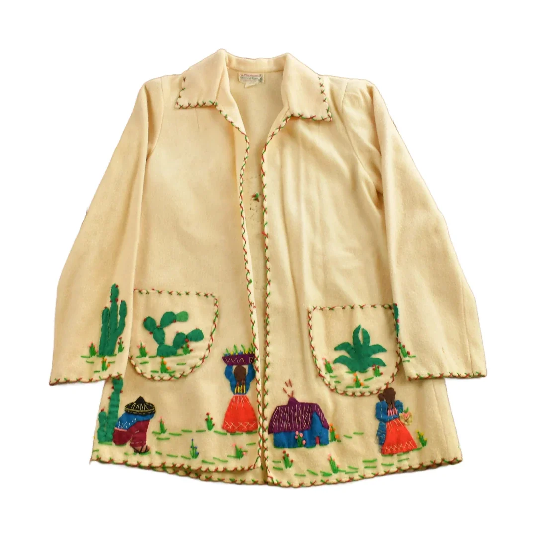 Vintage 1950s La Mexicana Mexican Embroidered Jacket - Image 2