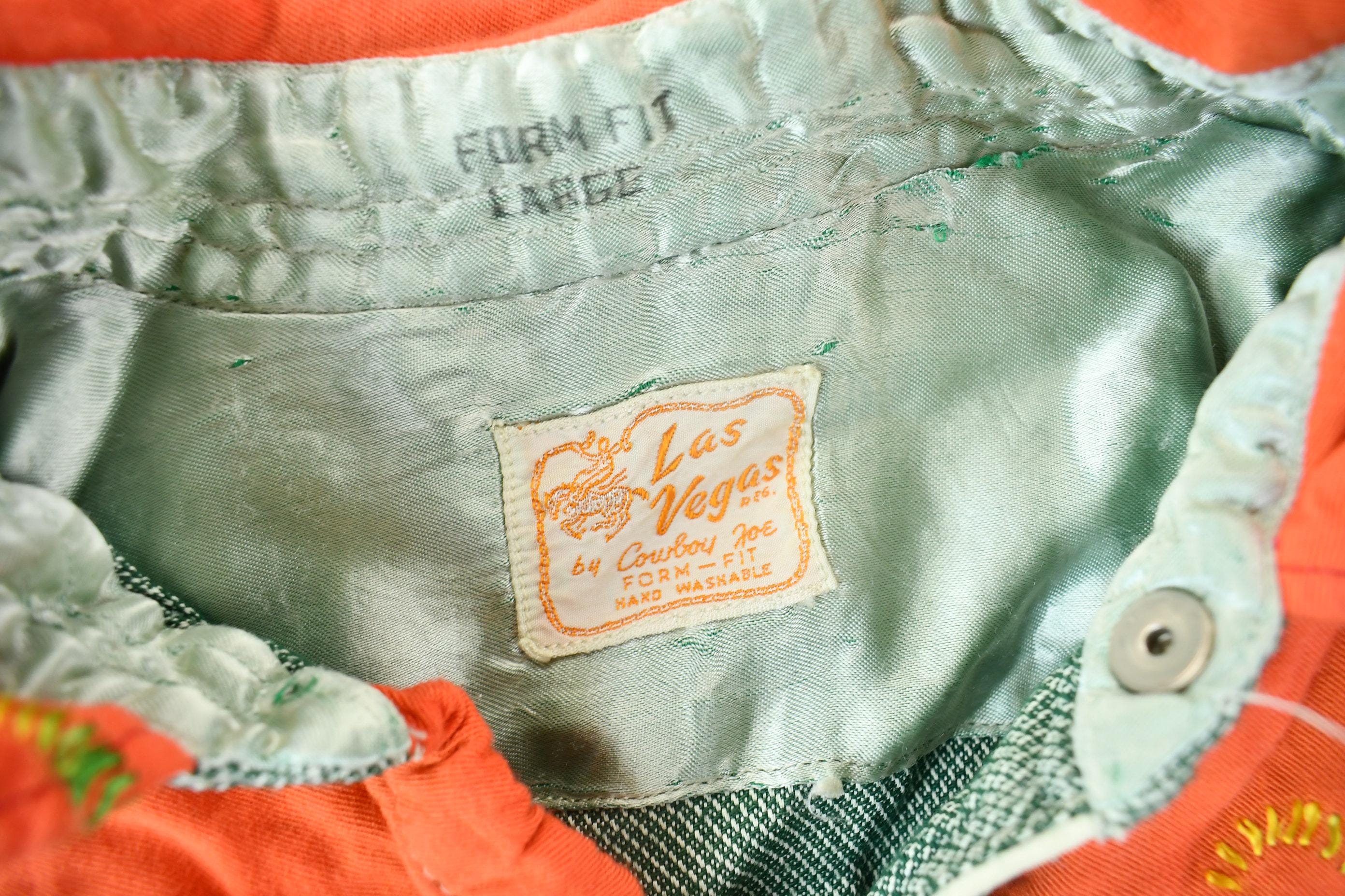 Vintage 1950s Las Vegas By Cowboy Joe Embroidered Western Shirt Men's M - Image 7