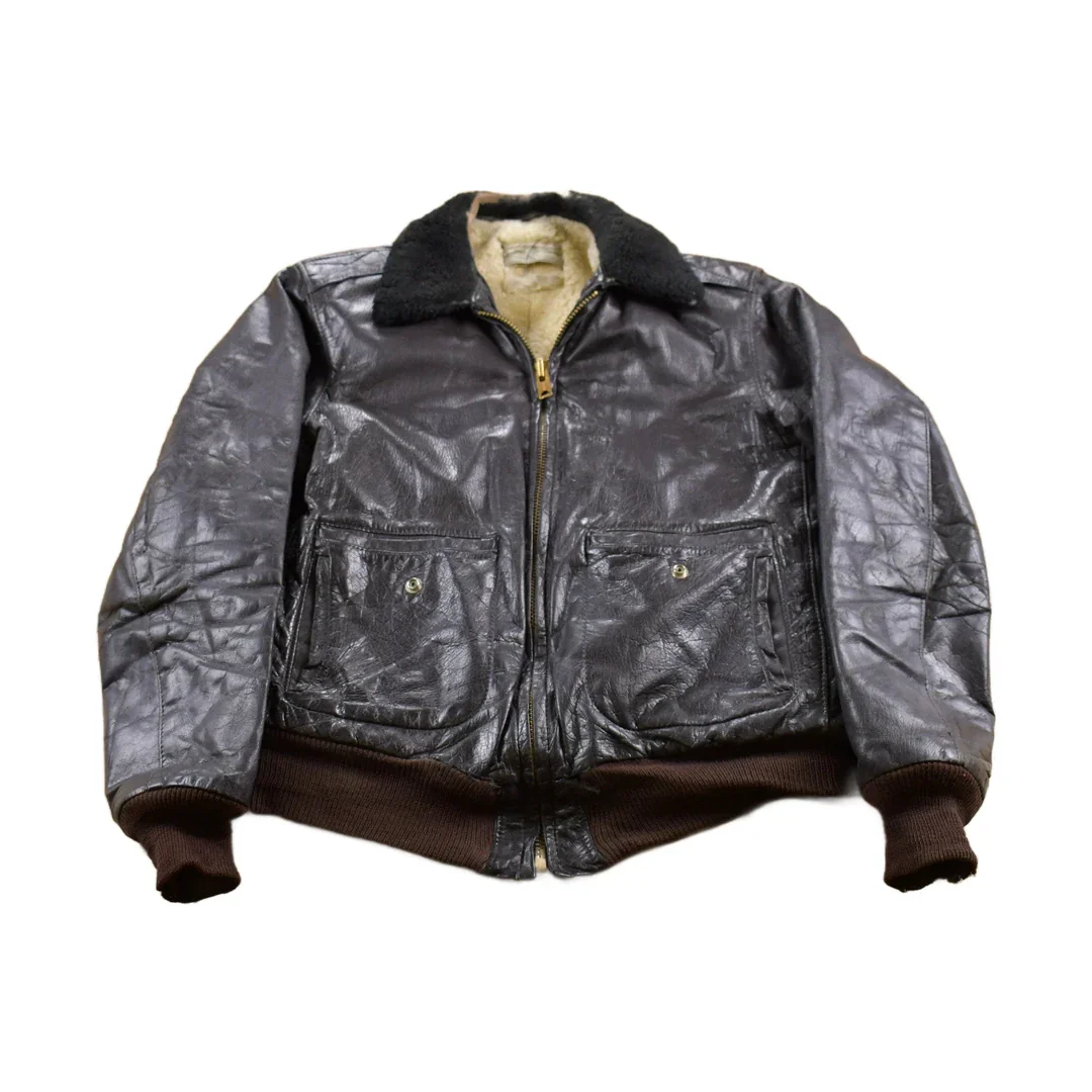 Vintage 1950s LL Bean Leather Jacket Men's Medium