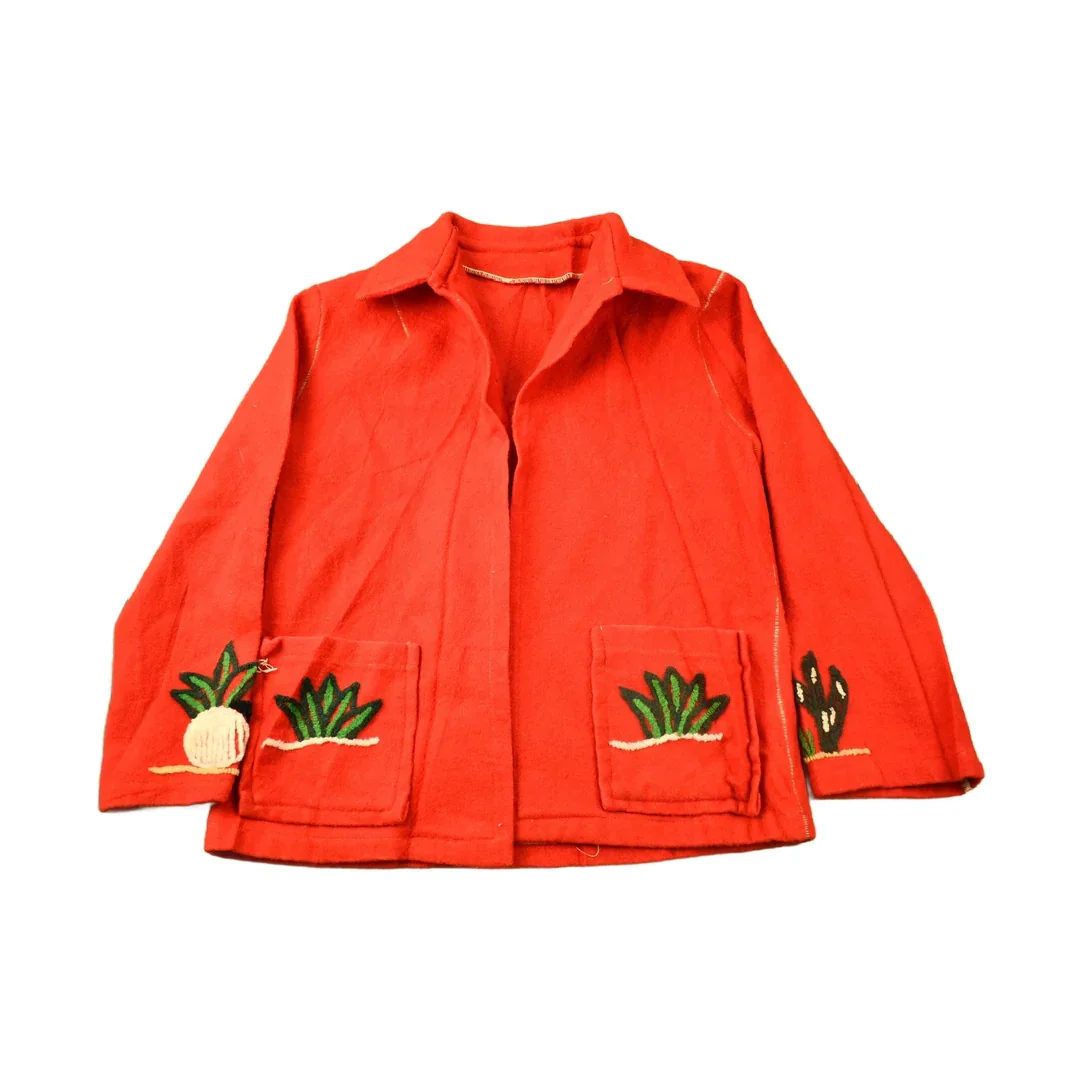 Vintage 1950s Mexican Embroidered Souvenir Jacket Men's Medium