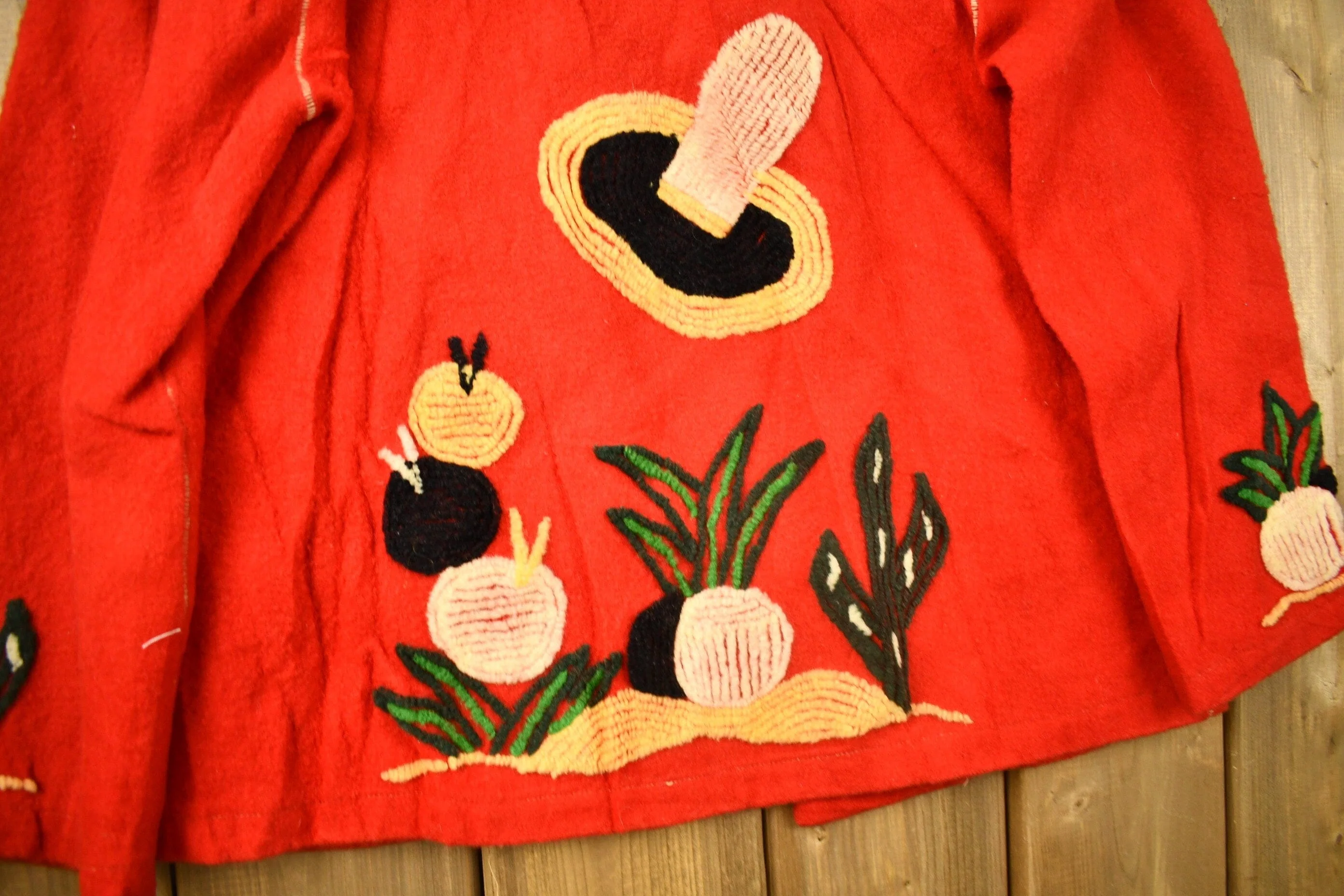 Vintage 1950s Mexican Embroidered Souvenir Jacket Men's Medium - Image 3