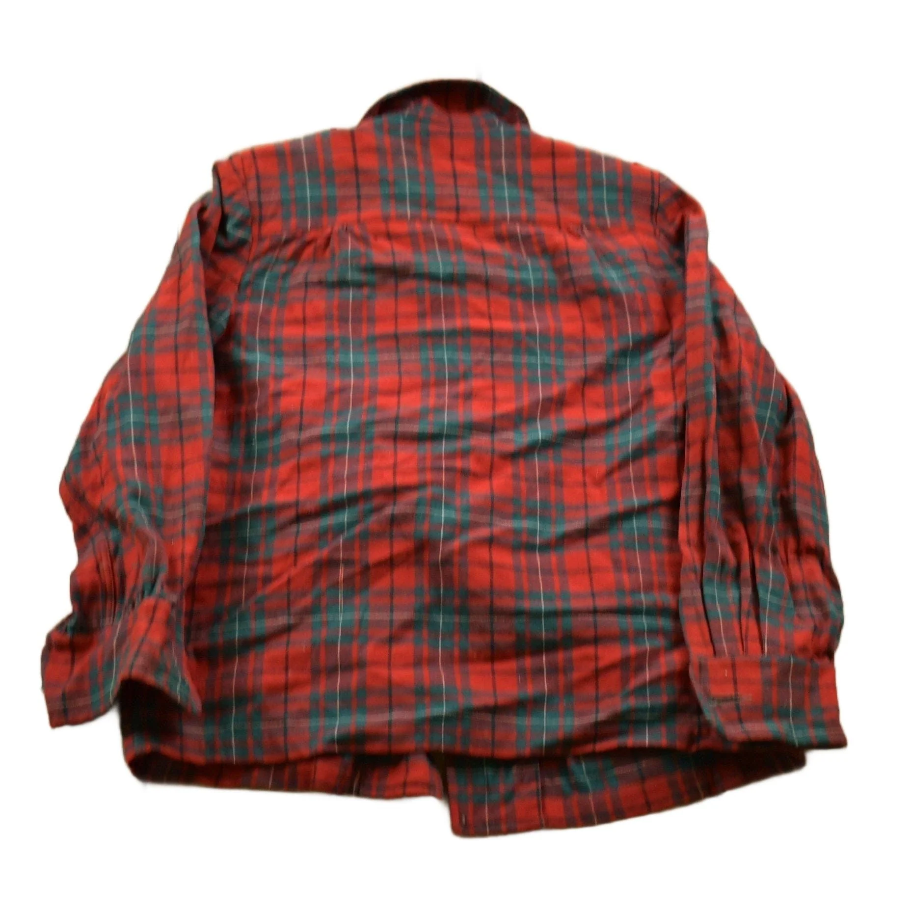 Vintage 1950s Pendleton Plaid Button Up Shirt Men's Small - Image 2