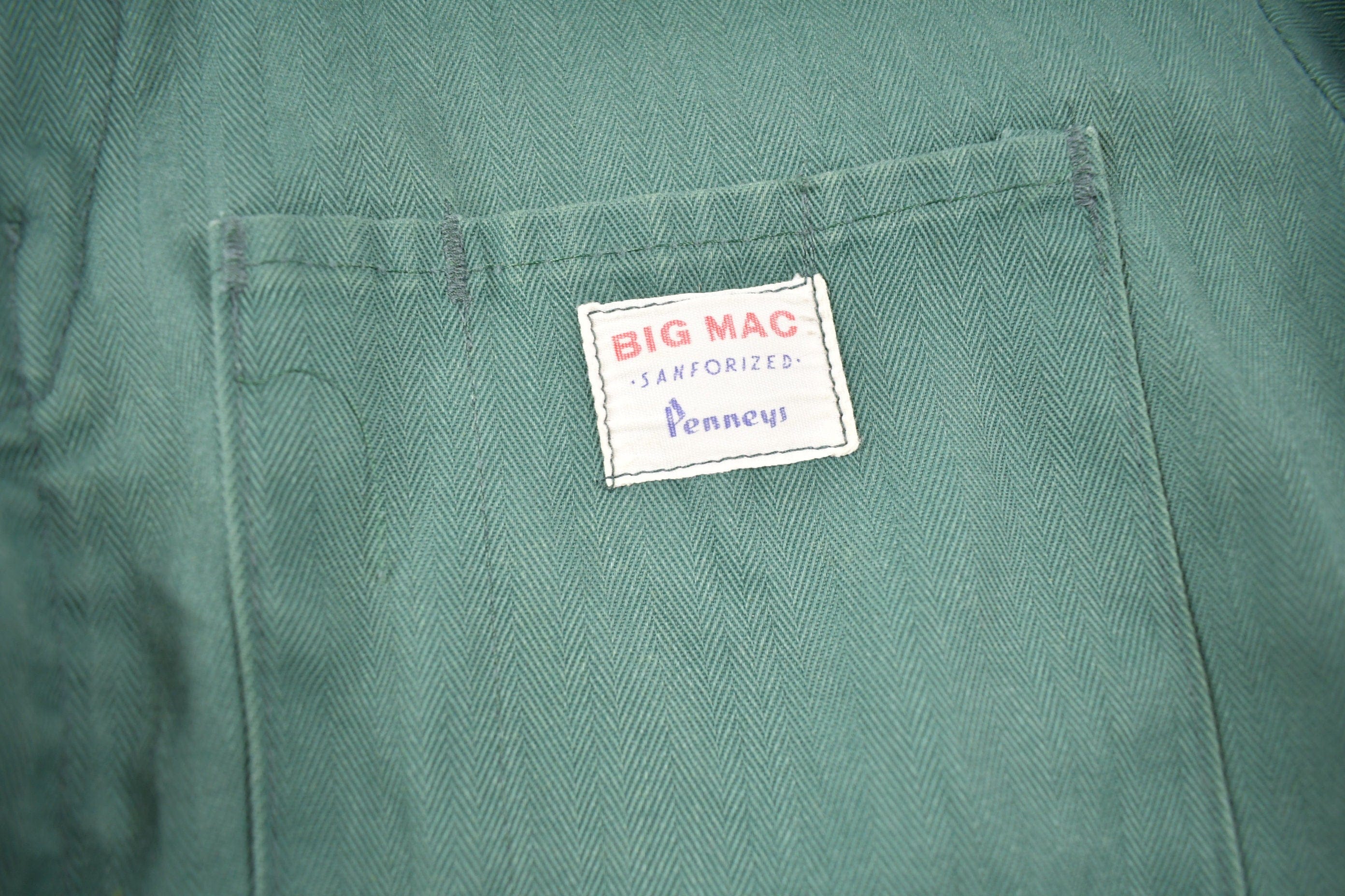 Vintage 1950s Penney's Big Mac Sanforized Coverall Jumpsuit Men's Medium - Image 9