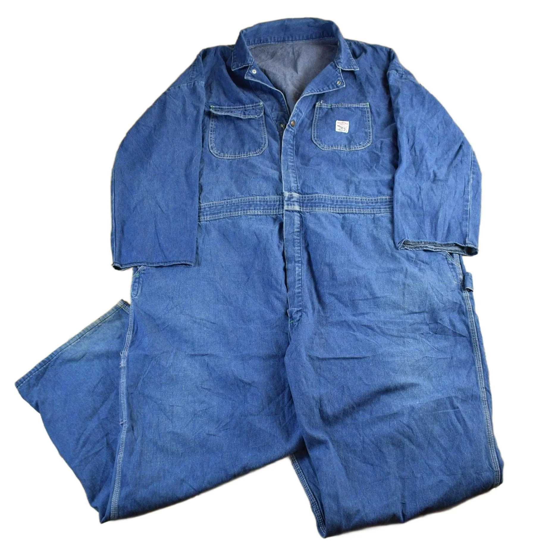 Vintage 1950s Pointer Brand Denim Overalls Jumpsuit Men's 56 x 28