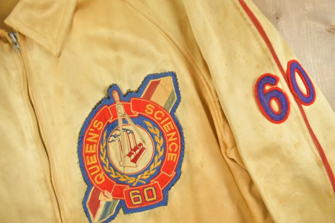 Vintage 1950s Queen's Science Varsity Jacket - Image 4