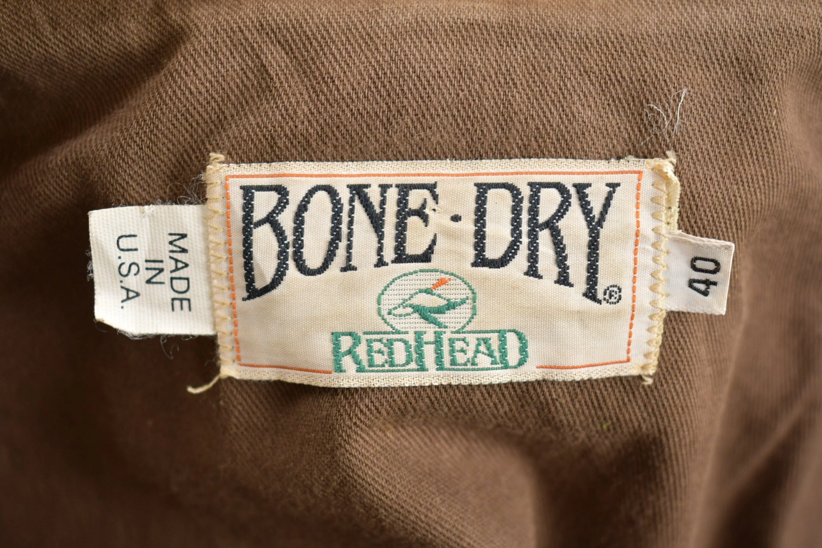 Vintage 1950s Red Head Canvas Hunting Jacket Made In USA Men's Large - Image 5