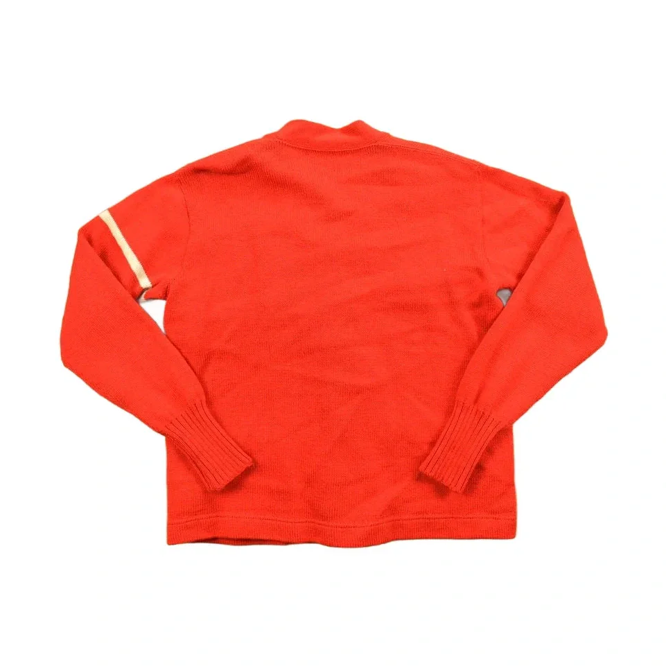 Vintage 1950s St. A Basketball Letterman Knit Cardigan Sweater - Image 2